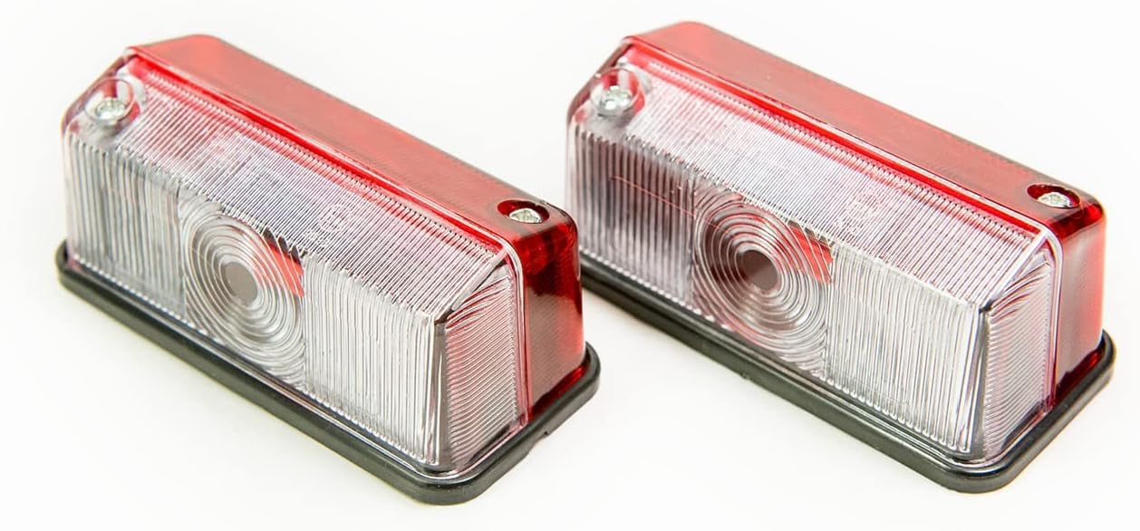 Feux De Gabarit LED Rouge/Blanc Pour Camion Caravane Camping-Car - Marquage Latéral Position