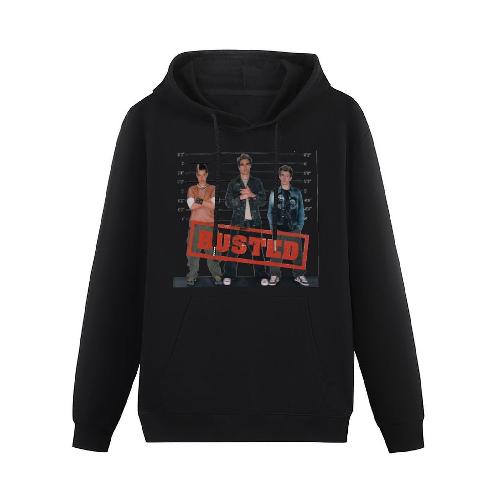 BASLIL TOAST brunch Men Long Sleeve Printed Hoodies Busted Circa 2002 Hoody Sweatershirt Black XXL