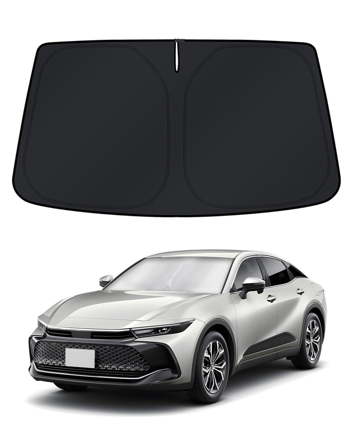 Photo 1 of KUST Windshield Sun Shade for Toyota Crown 2023 2024 2025 2026 Accessories Window Sunshade Sun Visor Protector Foldable Blocks UV Rays Keep Your Car Cooler