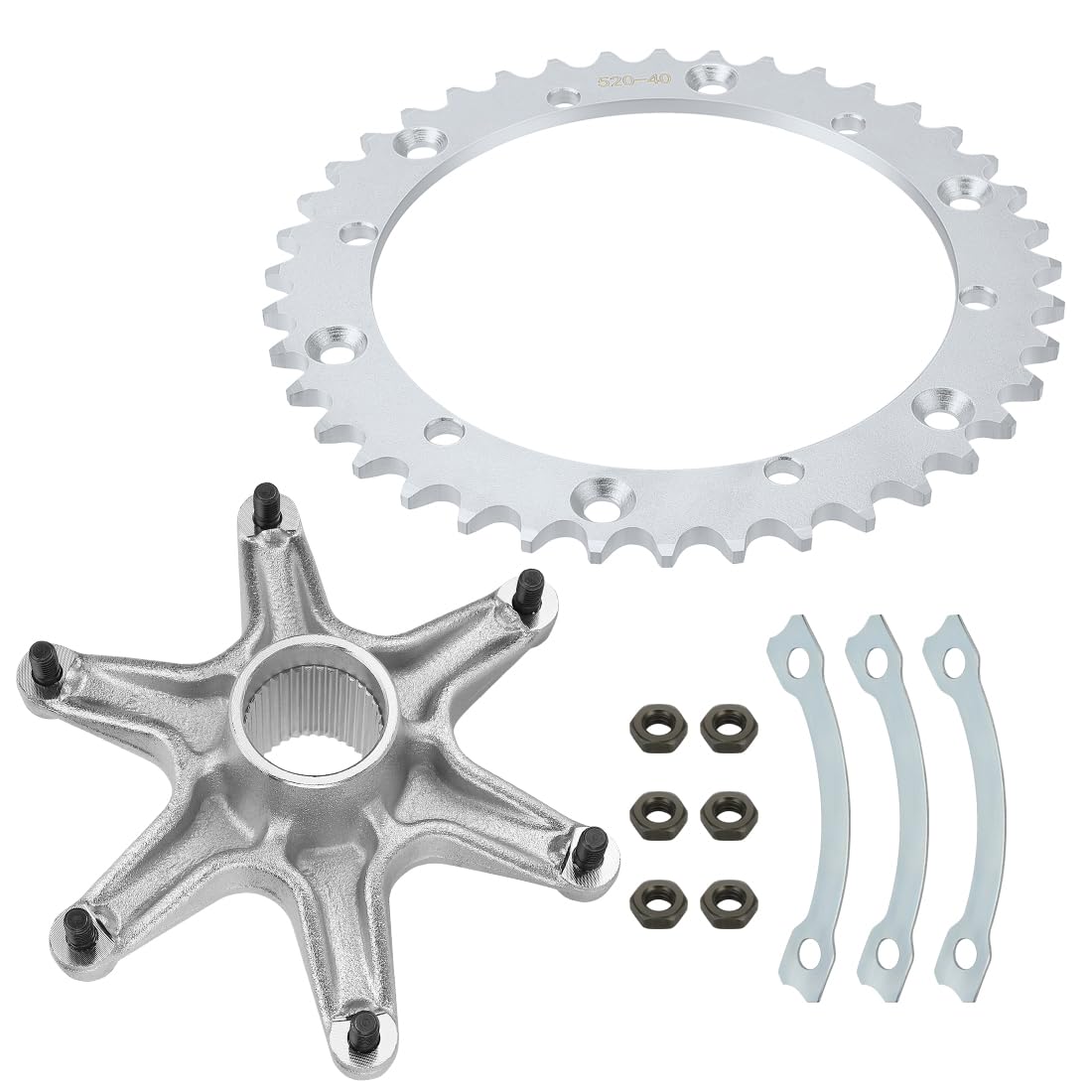Kit piñón de eje trasero y soporte de buje para Yama-ha Raptor 660 YFM660R 2001-2005 5LP253860000 901160850700 2XJ254402100