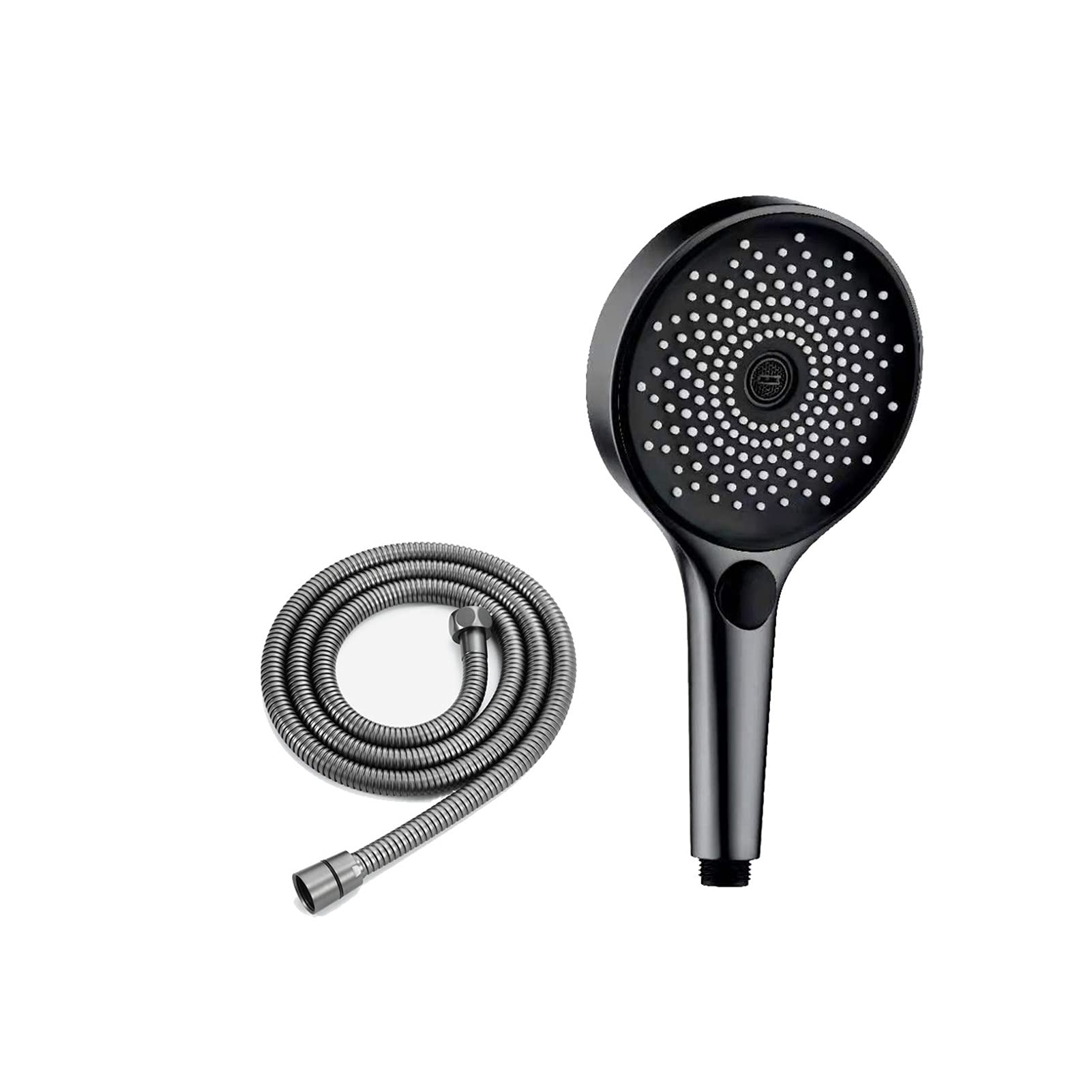Badezimmer Handbrause, ABS Badezimmer Duschset, Badezimmer Duschzubehör, Für Hotelbadezimmer,Gun Gray b