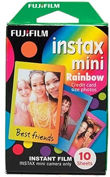 Filme Instax Mini Rainbow com 10 Fotos, Fujifilm