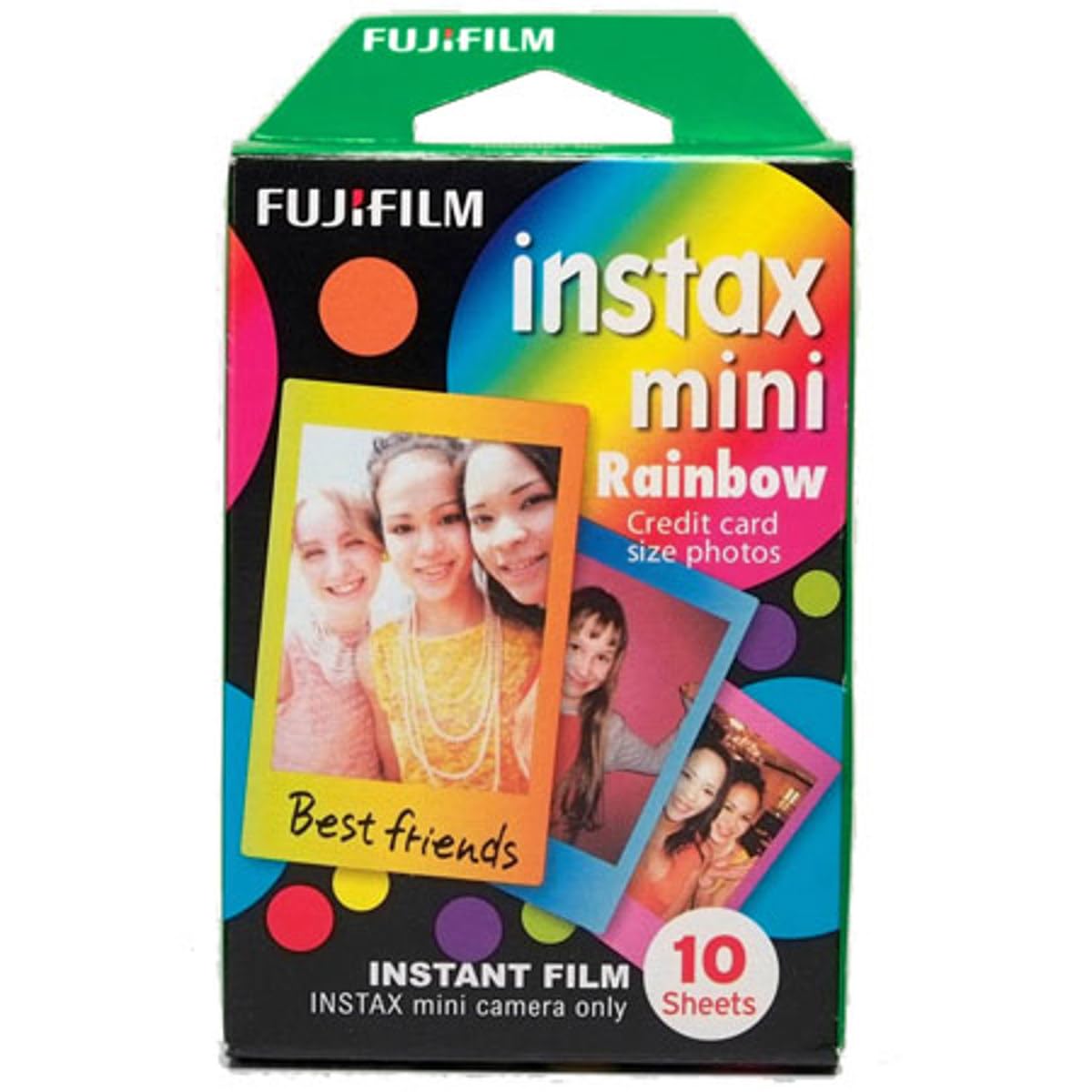 Fujifilm Instax Mini Rainbow Instant Film (Multi-Color, 10 Photos per Pack)