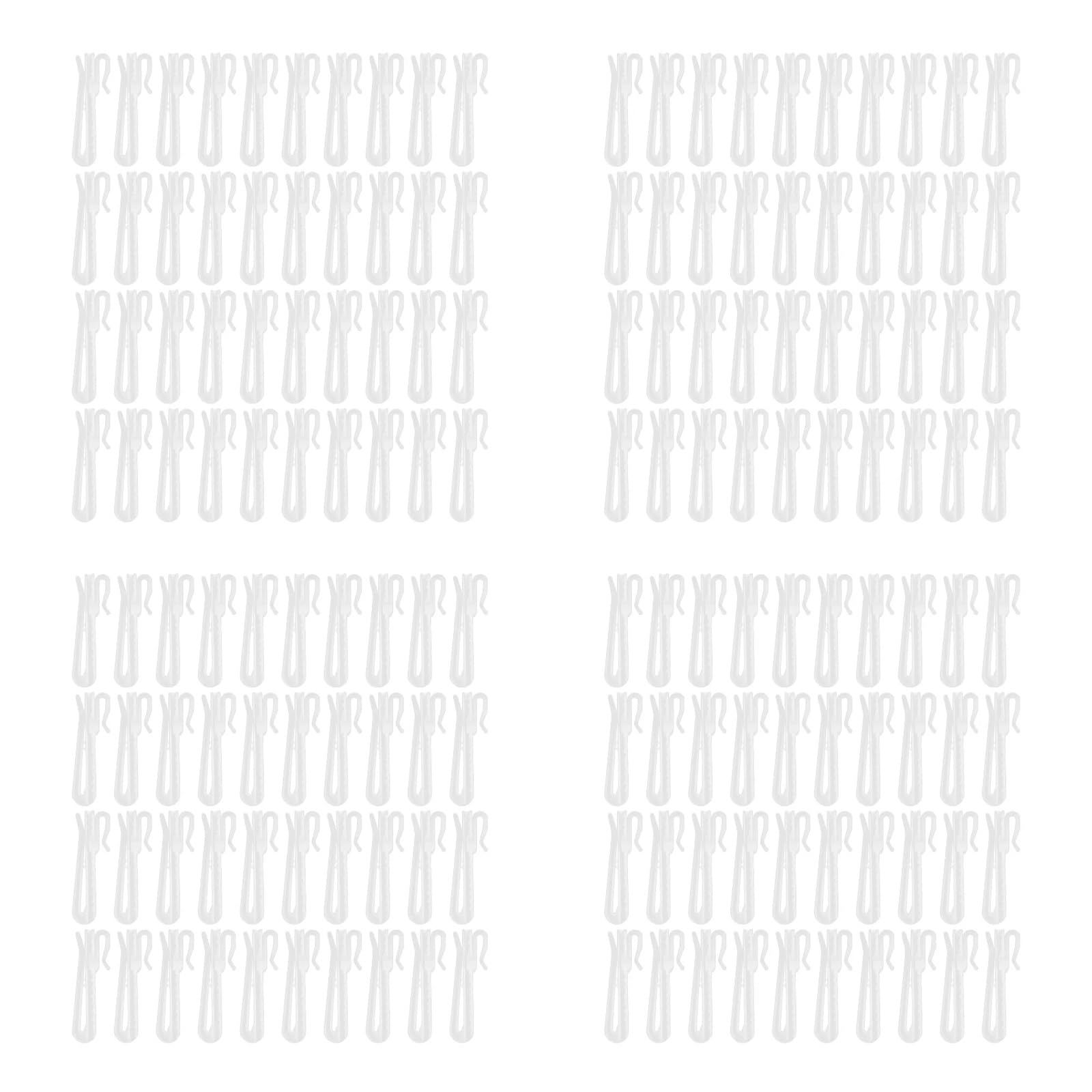 Ganci for Tende da Doccia Regolabili da 100 Pezzi Ganci for Tende da Doccia in plastica Gancio for tendaggi wanglan