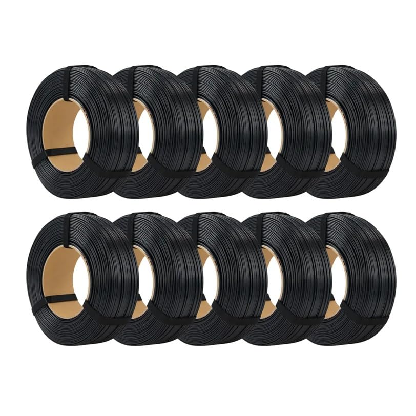 ROSA3D PETG HS filament 1,75 mm do drukarki 3D, PETG czarny, 10 sztuk x 1 kg