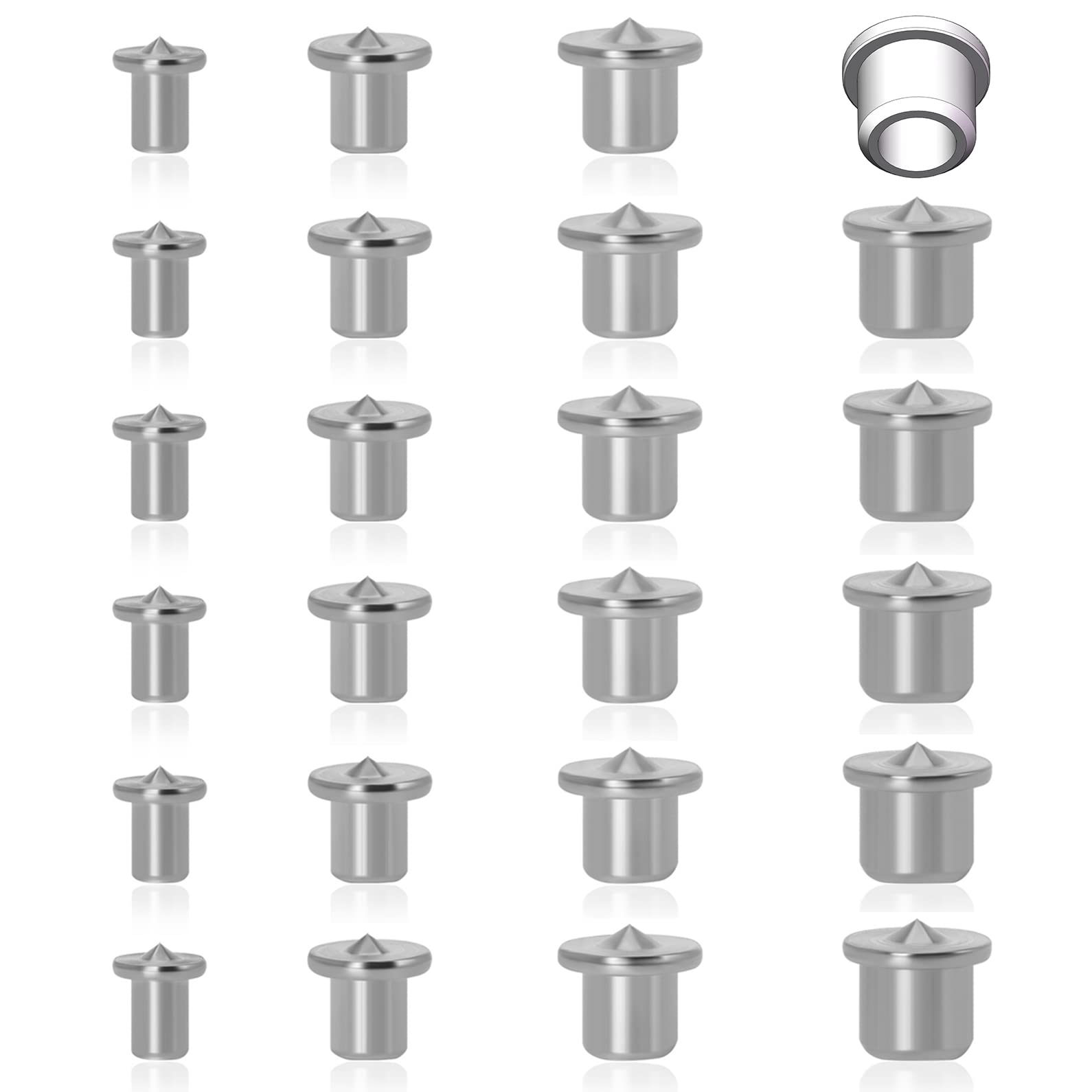 Jongdari 24PCS Dowel Centering Pins For Woodworking