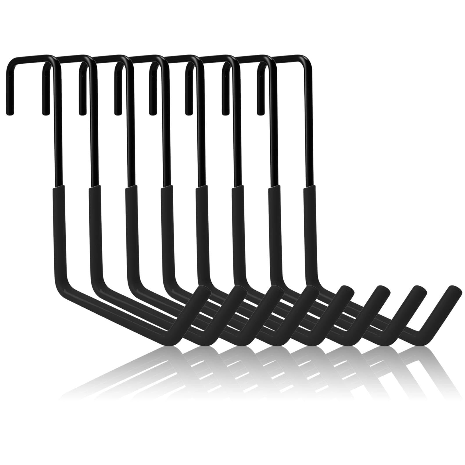 AMONENZ 8 Pack Garage Wall Hooks Heavy Duty, Z-Style Coated Bike Rack Wall