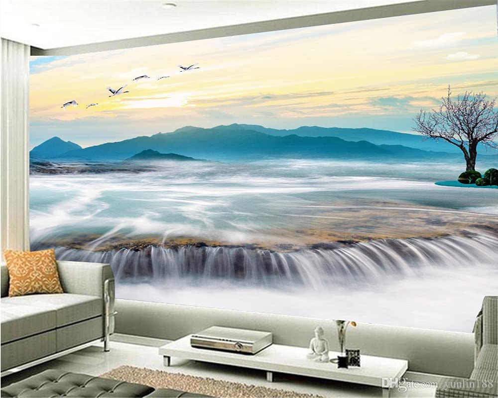 ALL YOUR DESIGN Self Adhesive Wallpaper Nature Waterfall Design Waterproof & Laminated Wall Sticker for Home Decor, Living Room, Bedroom, Hall, Kids Room, Bar & Restaurant 6x8 Feet (B095LKHF48) Amazon Price History, Amazon Price Tracker