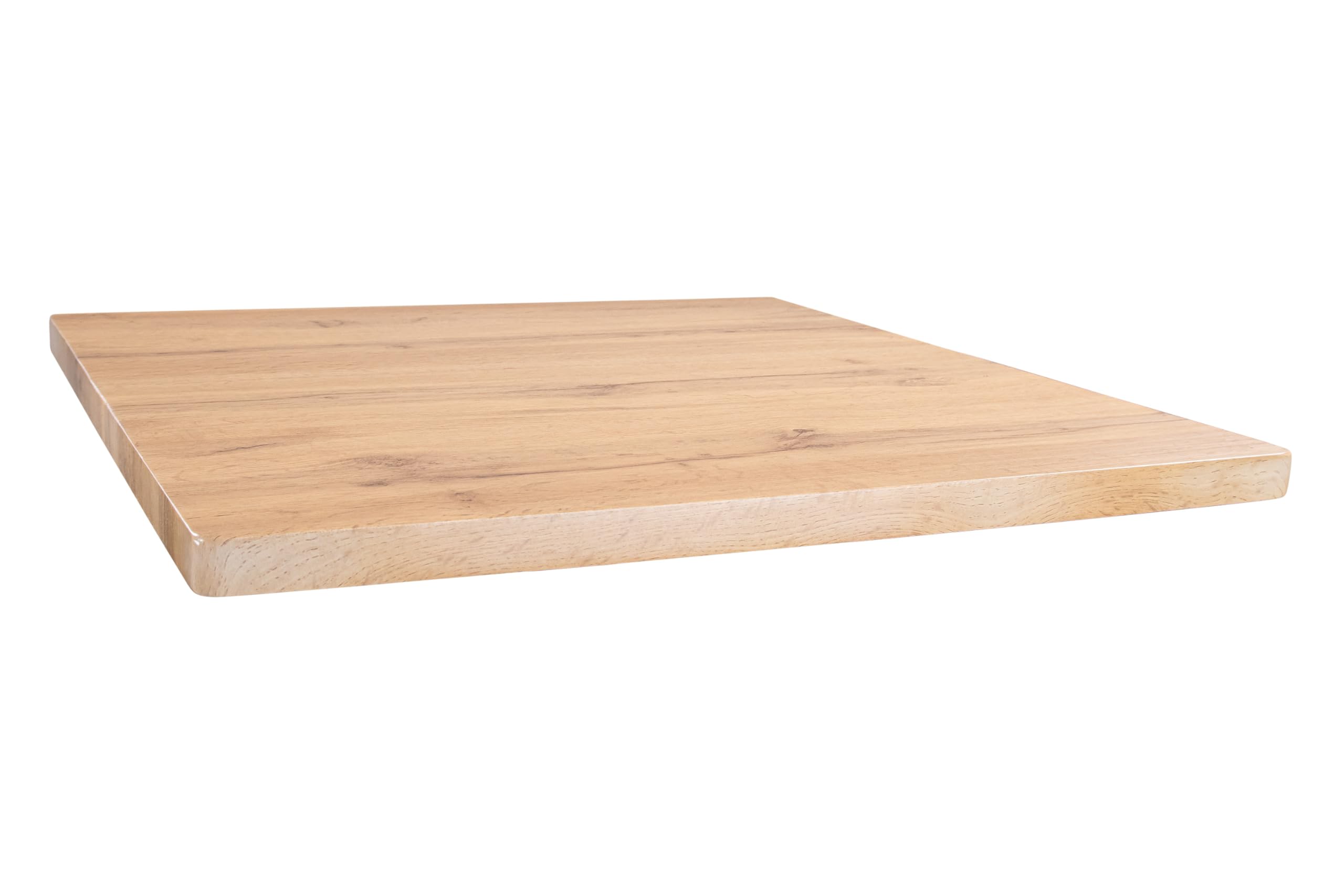SAM Tischplatte Joan | 60 x 60 cm eckig | Holz | Farbe: Eiche | gerade Kante | Holzplatte für Küche & Café