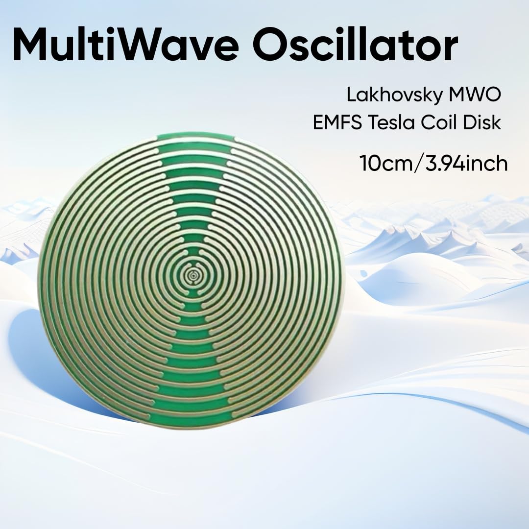 Lot de 3 disques polarisants Lakhovsky MWO 10 cm EMFS Oscillateur multi-ondes, énergie de l'eau et équilibrage harmonique - Inspiré de Georges Lakhovsky