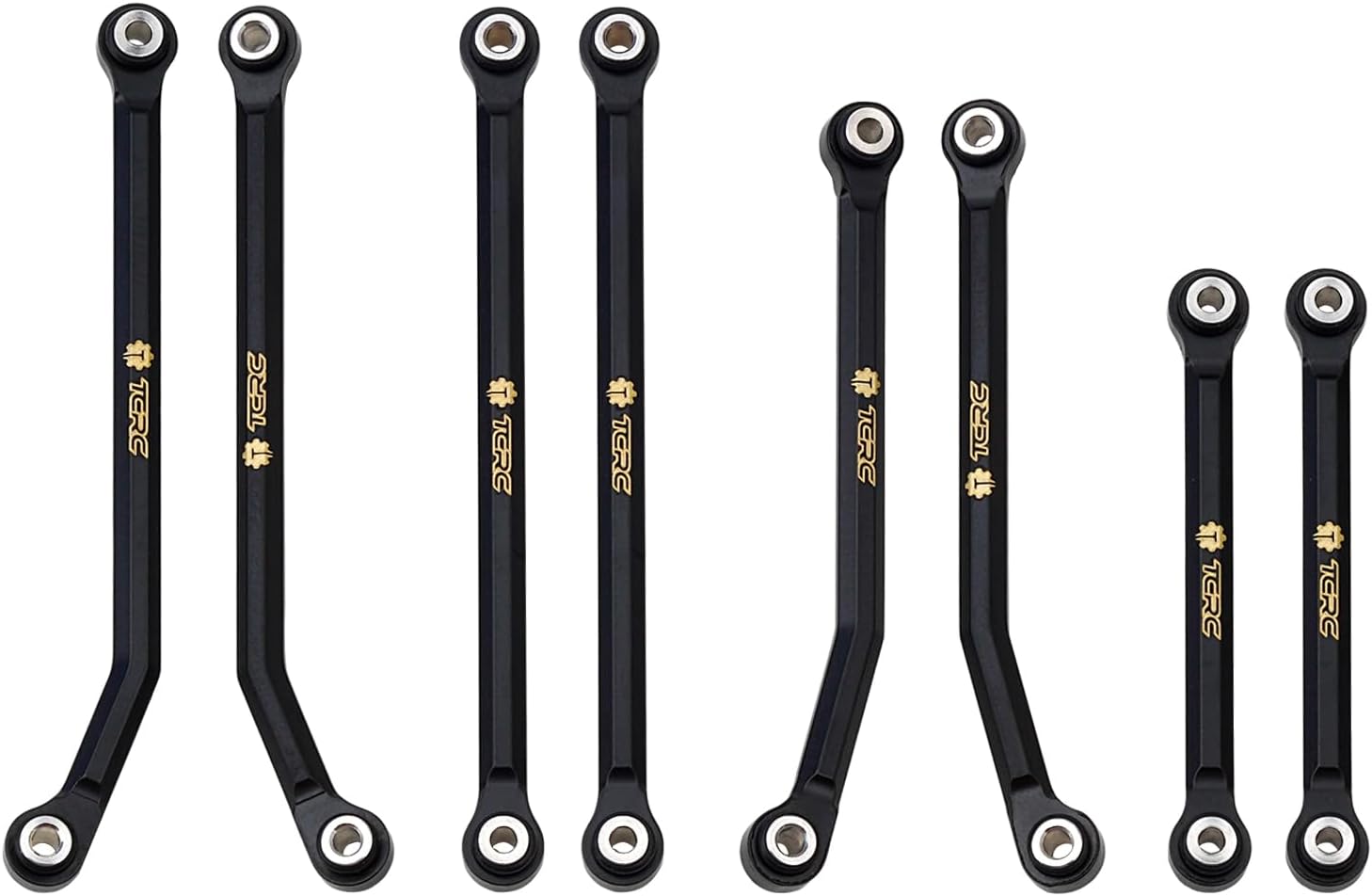 Brass High Clearance Chassis Links Set for Redcat Ascent-18 1/18 Scale RC Rock Crawler Upgrades,Black Coating