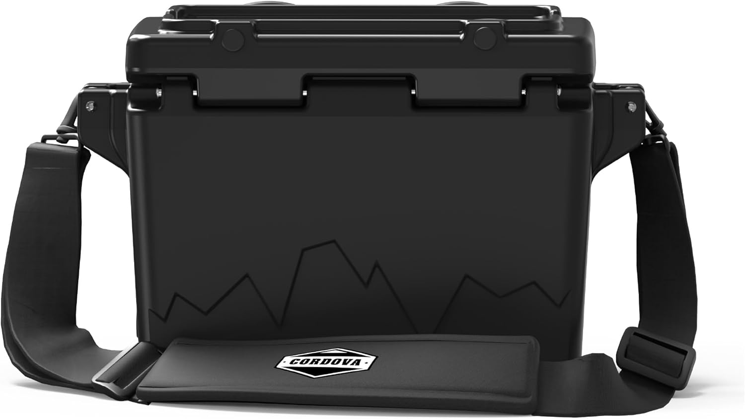 Cordova Outdoors Basecamp Class Hard Cooler - Insulated, Rotomolded Ice Chest, Obsidian, 20 qt