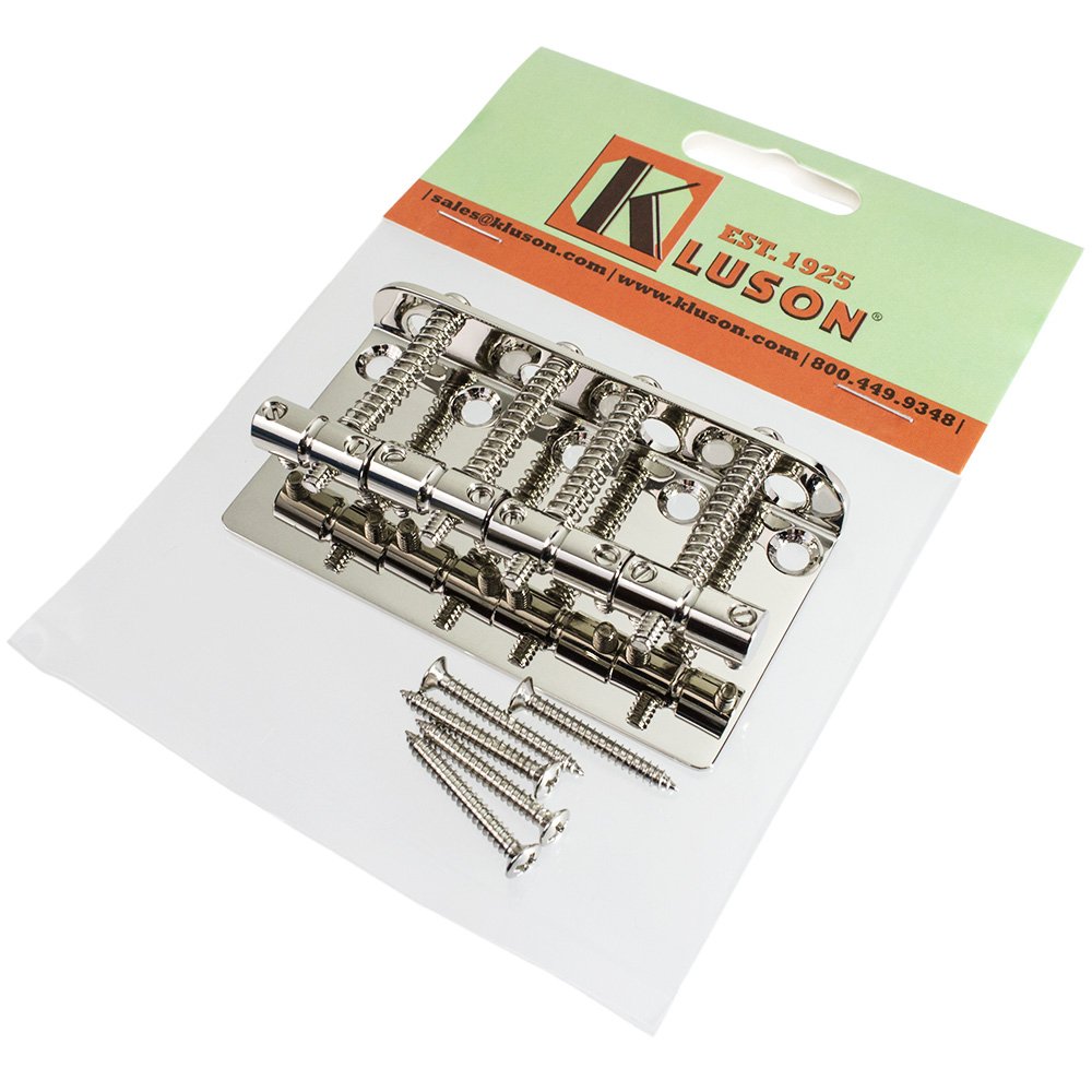 Kluson Vintage '70s Bass Bridge for Fender Jazz/Precision, Nickel