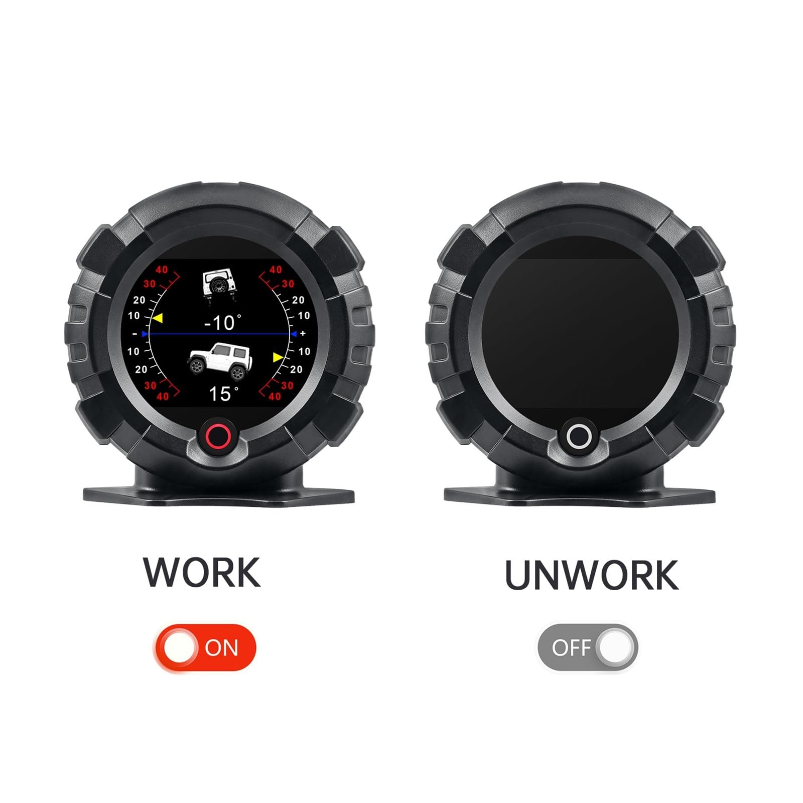 Ajuste for X95 medidor de Pendiente de Coche Pantalla Digital Head Up inclinómetro velocímetro Todoterreno ángulo de inclinación altitud latitud