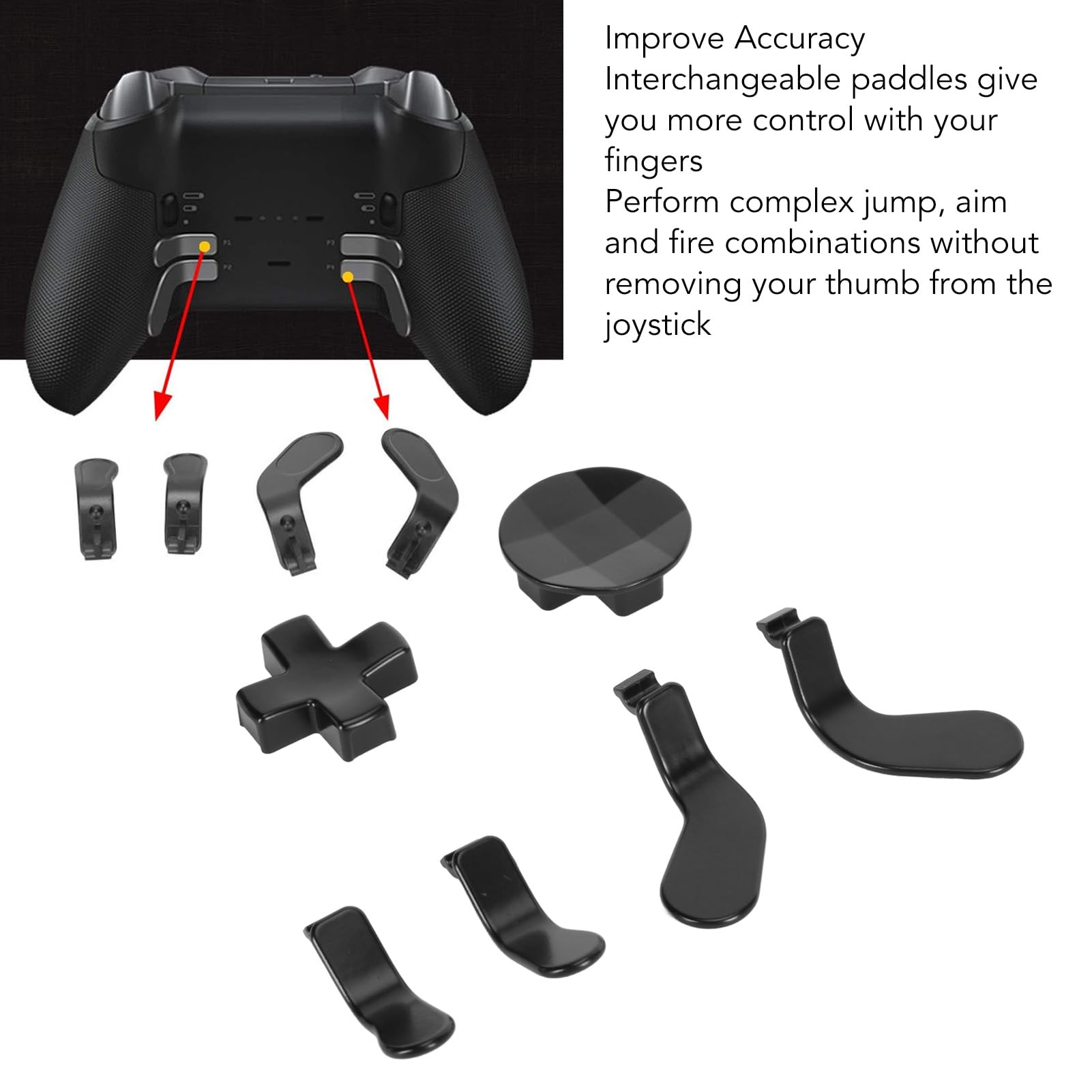 Kit Ricambi Per Controller Xbox Elite Series 2: Levette, Paddle, Croce Direzionale