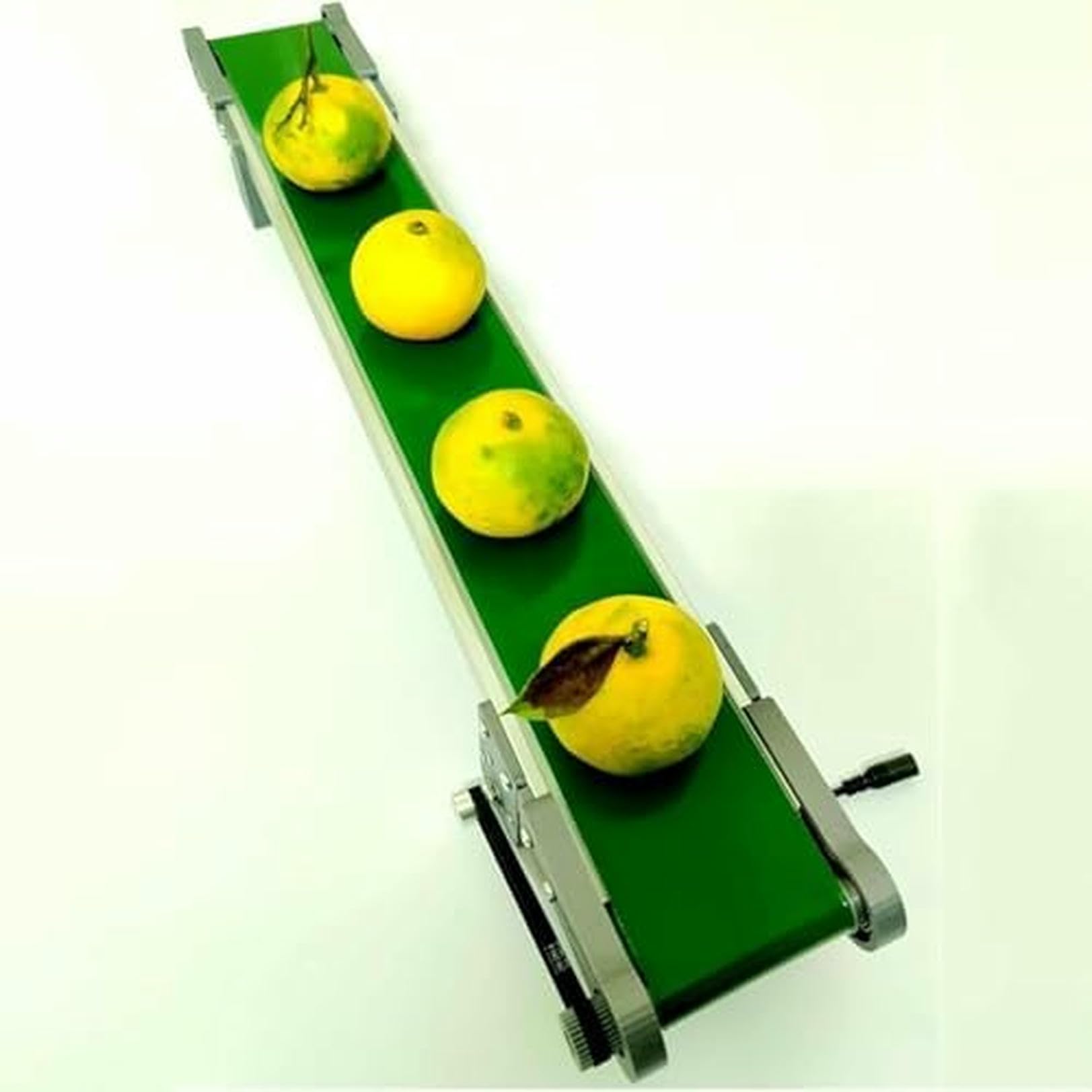 Cinta transportadora de escritorio reversible para líneas de montaje con motor a 116 RPM
