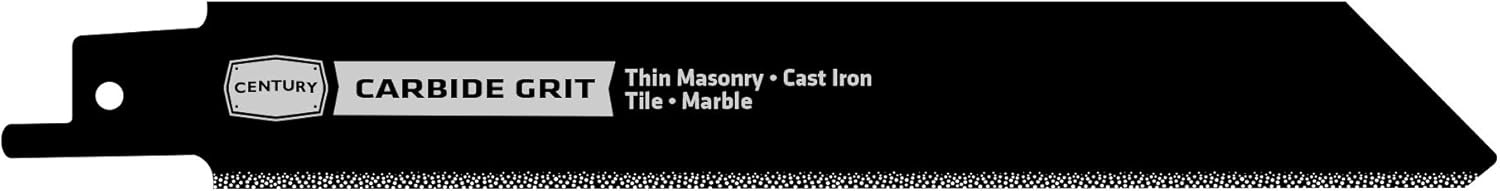 Century Drill & Tool 7856 Carbide Grit Reciprocating Saw Blade, 6