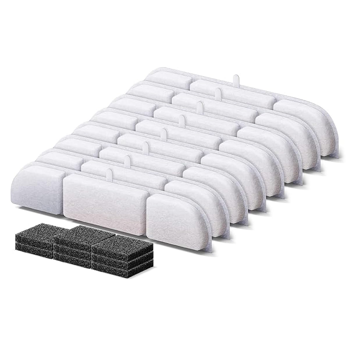 8 Packs Replacement Filters for Downy Paws Cat Water Fountain DPWFP6, Filtration Filters for DownyPaws 84oz/2.5L Fursink Wireless Pet Fountain
