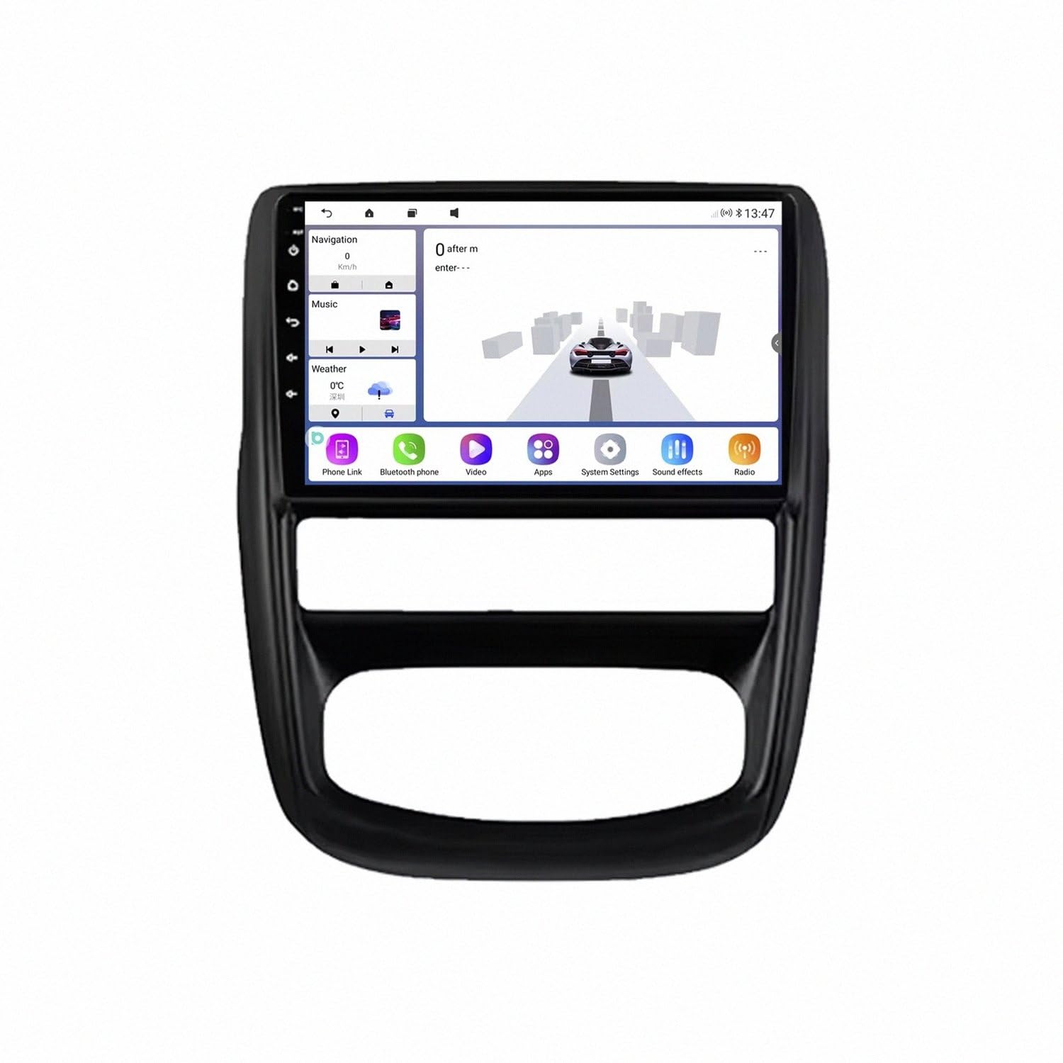 Radio de coche CarPlay para solucionar problemas de aparcamiento en el Nissan Terrano 3 2014-2022 8