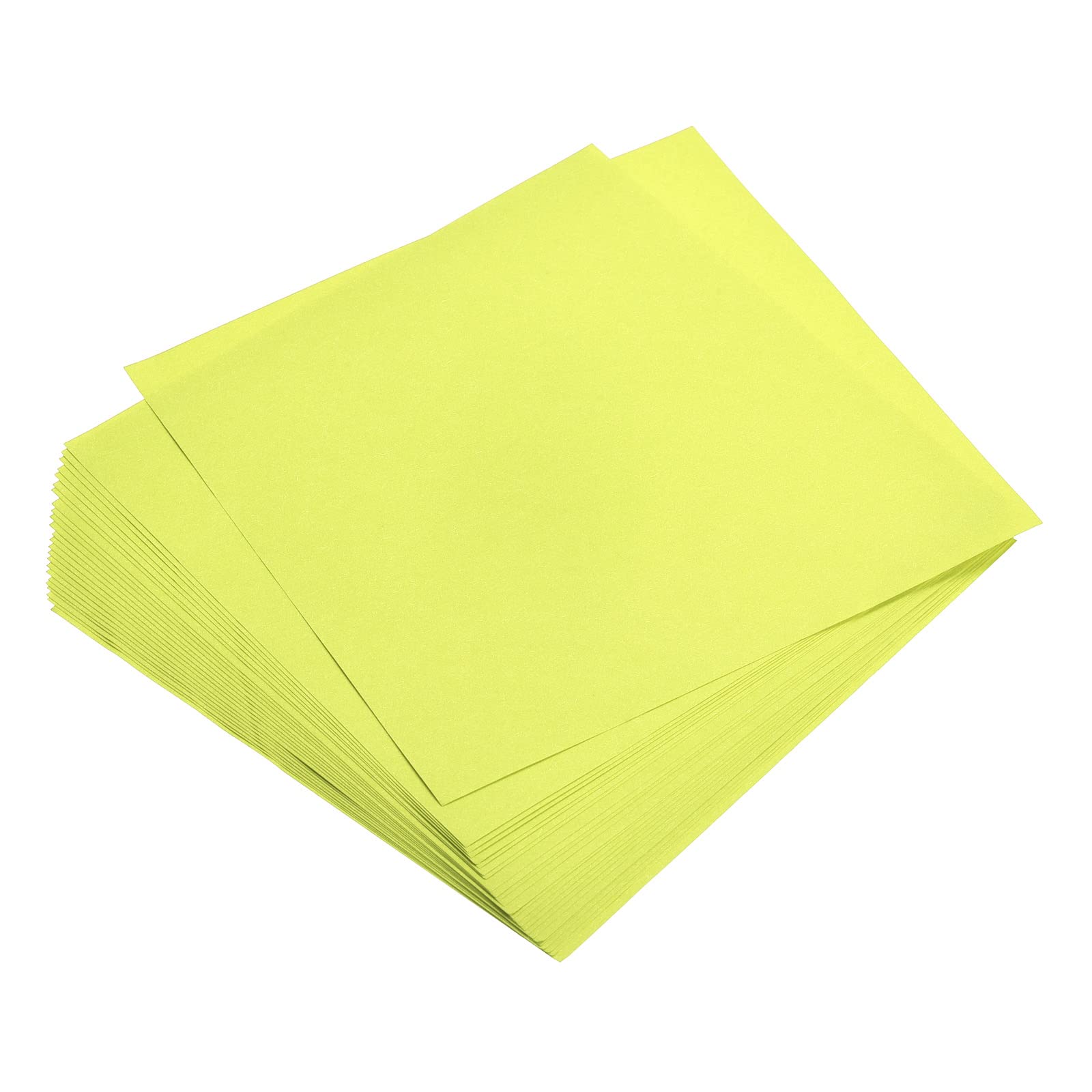 sourcing map 50 Sheets Origami Paper Double Sided Green Yellow 15cm x 15cm Square Sheet for Art Craft Project, Beginners, Gifts Decor