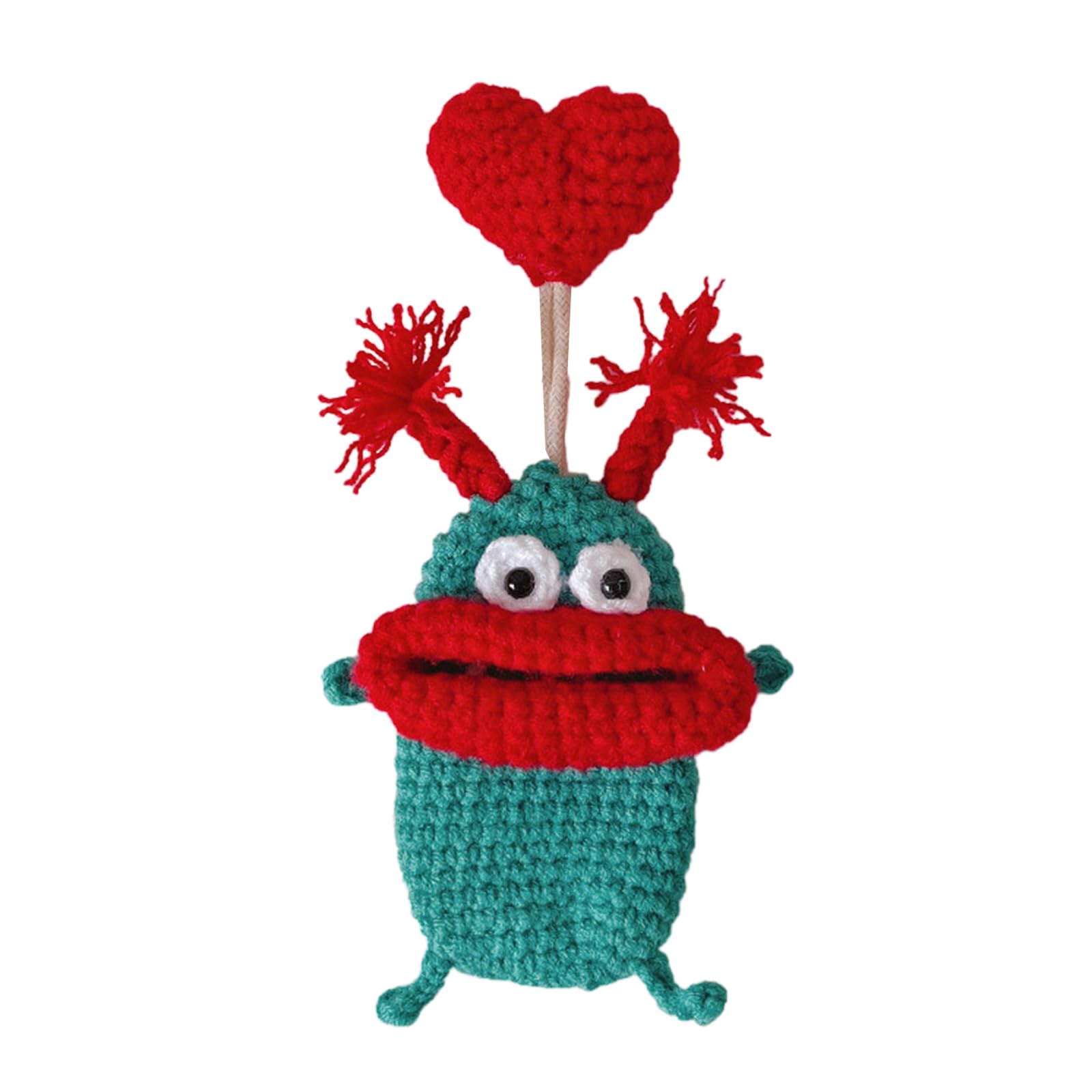 GenericBHUEHSS Thick Lips Monsters Pull Type Keys Bag Hand Knitting Keys Wallets Funny Car Keys Sleeve Cases Housekeepers Keys Holder 3#