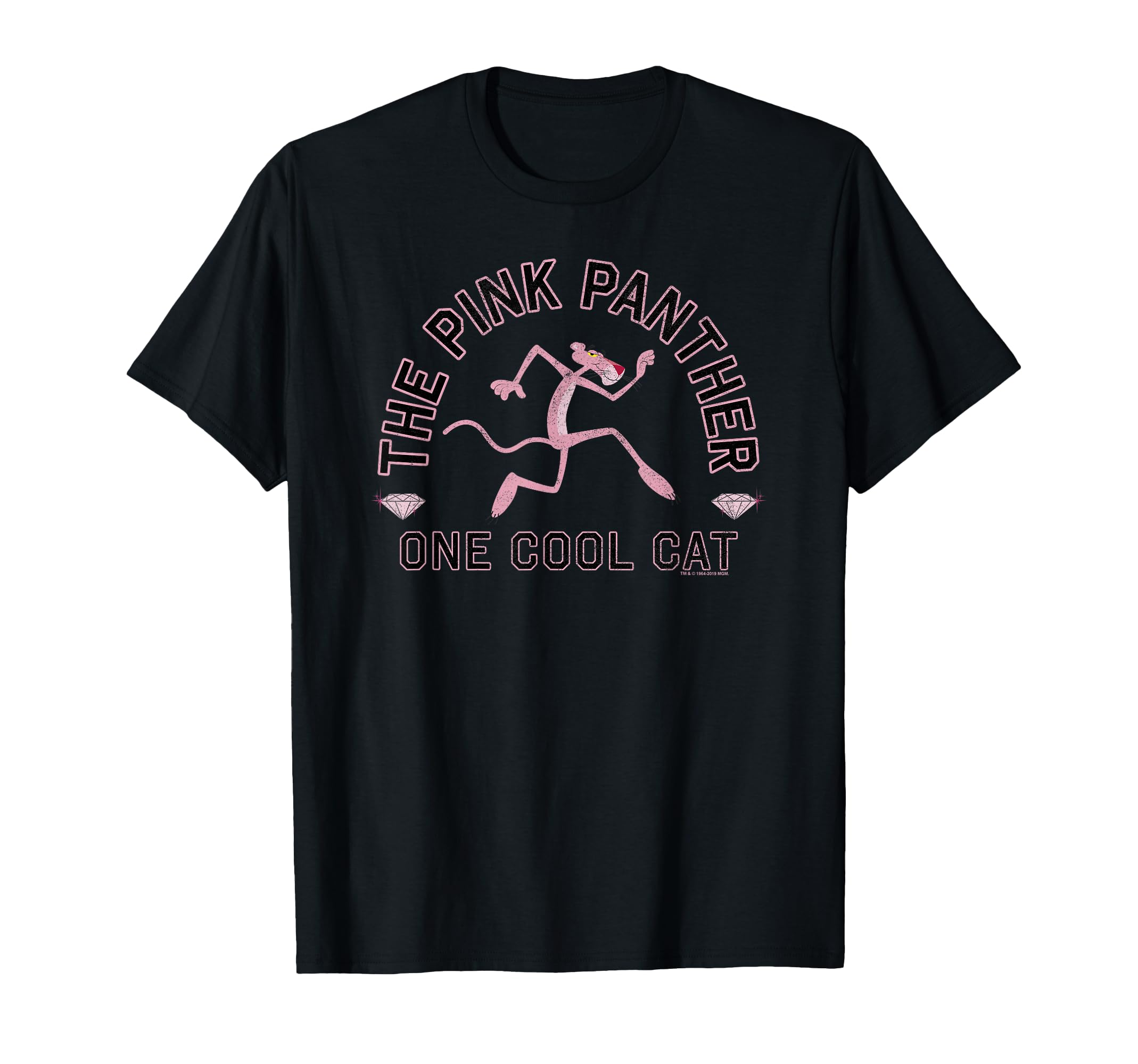 Pink Panther One Cool Cat Tip Toe Portrait T-Shirt Small