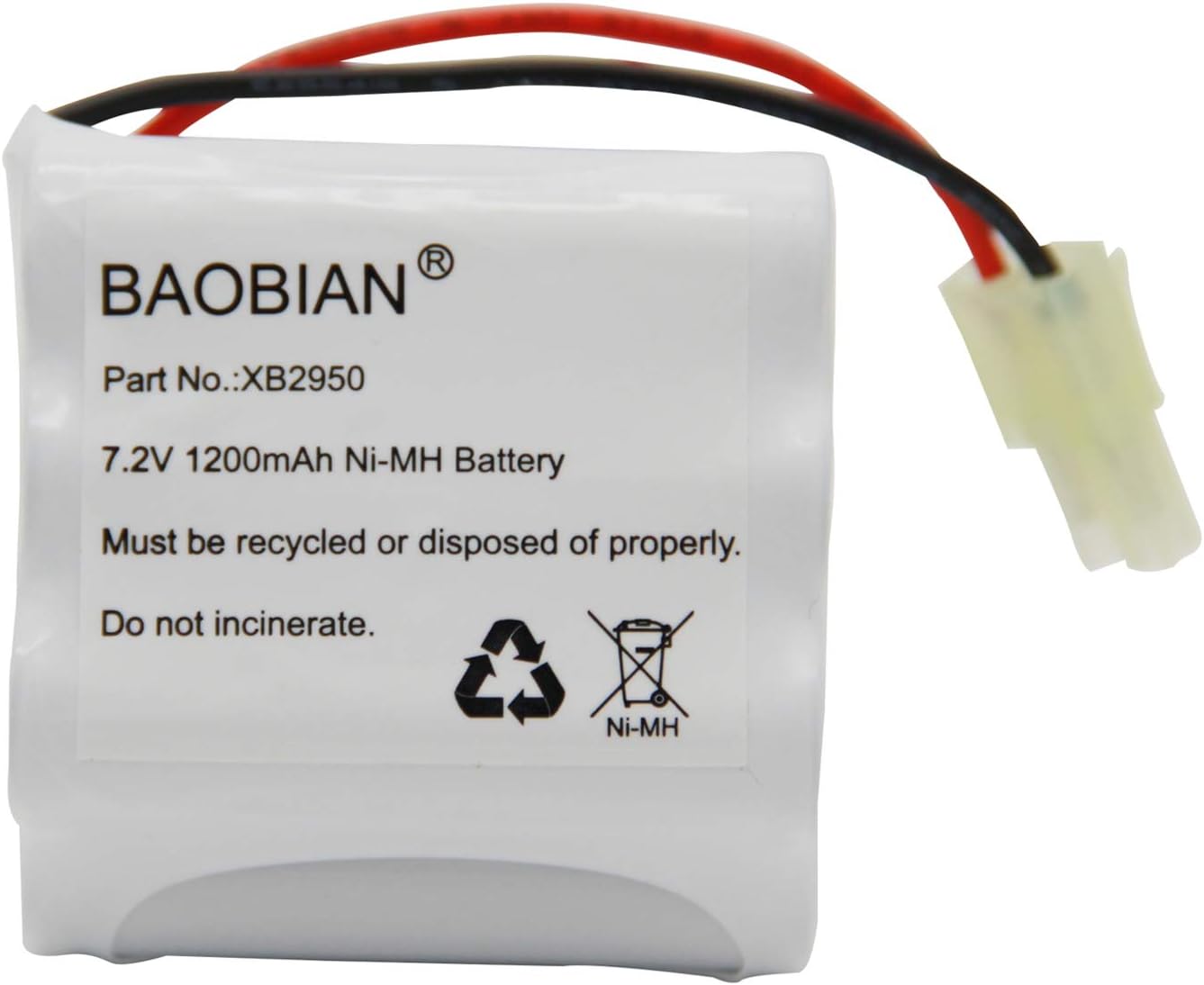 7.2V NI-CD Battery Pack – For Bissell 2880 Series Perfect Sweep Turbo (2880D, 2880K, 2880Q, 2880T)