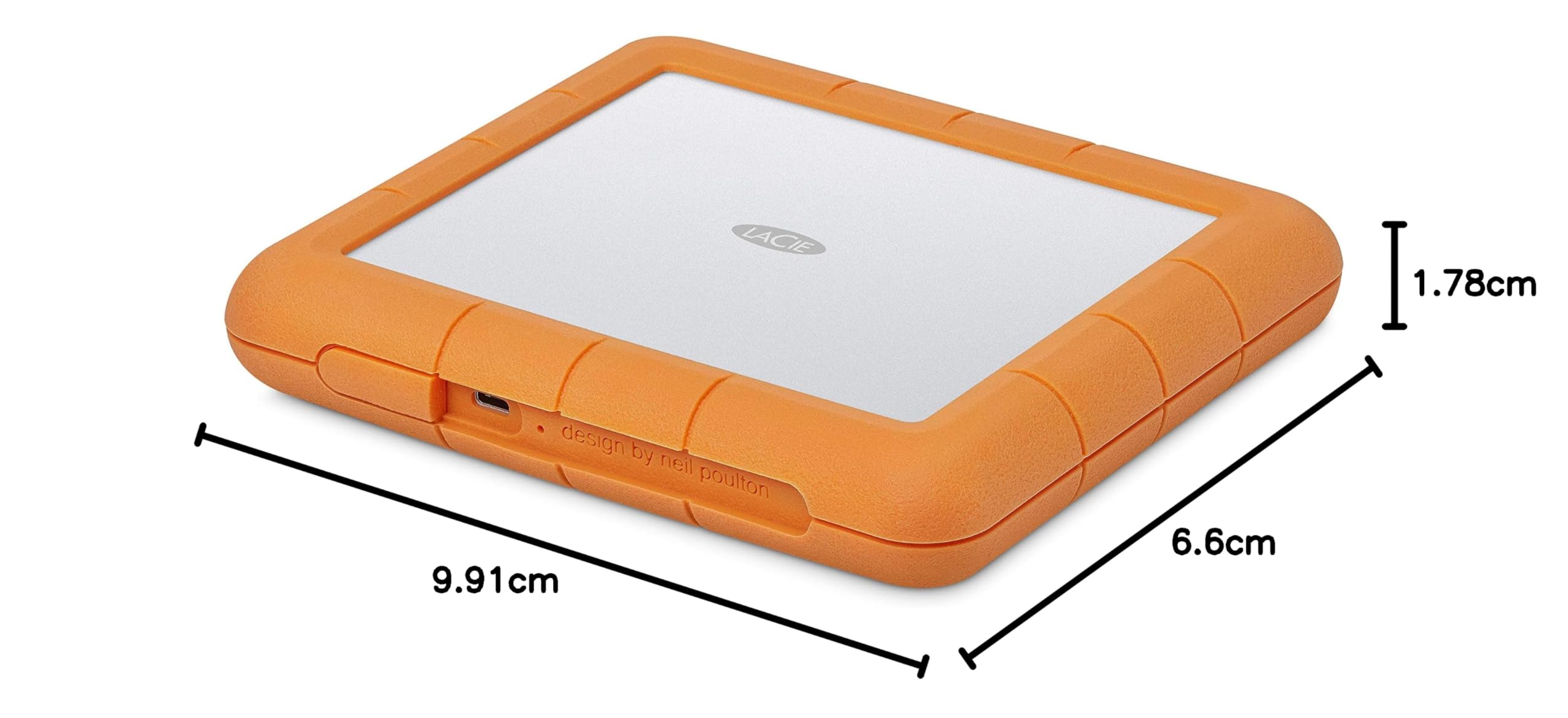 LaCie Rugged Raid Shuttle 8TB, Hard disk esterno portatile, USB-C, per PC Mac iPad & iPhone, Data Rescue Service (STHT800800)