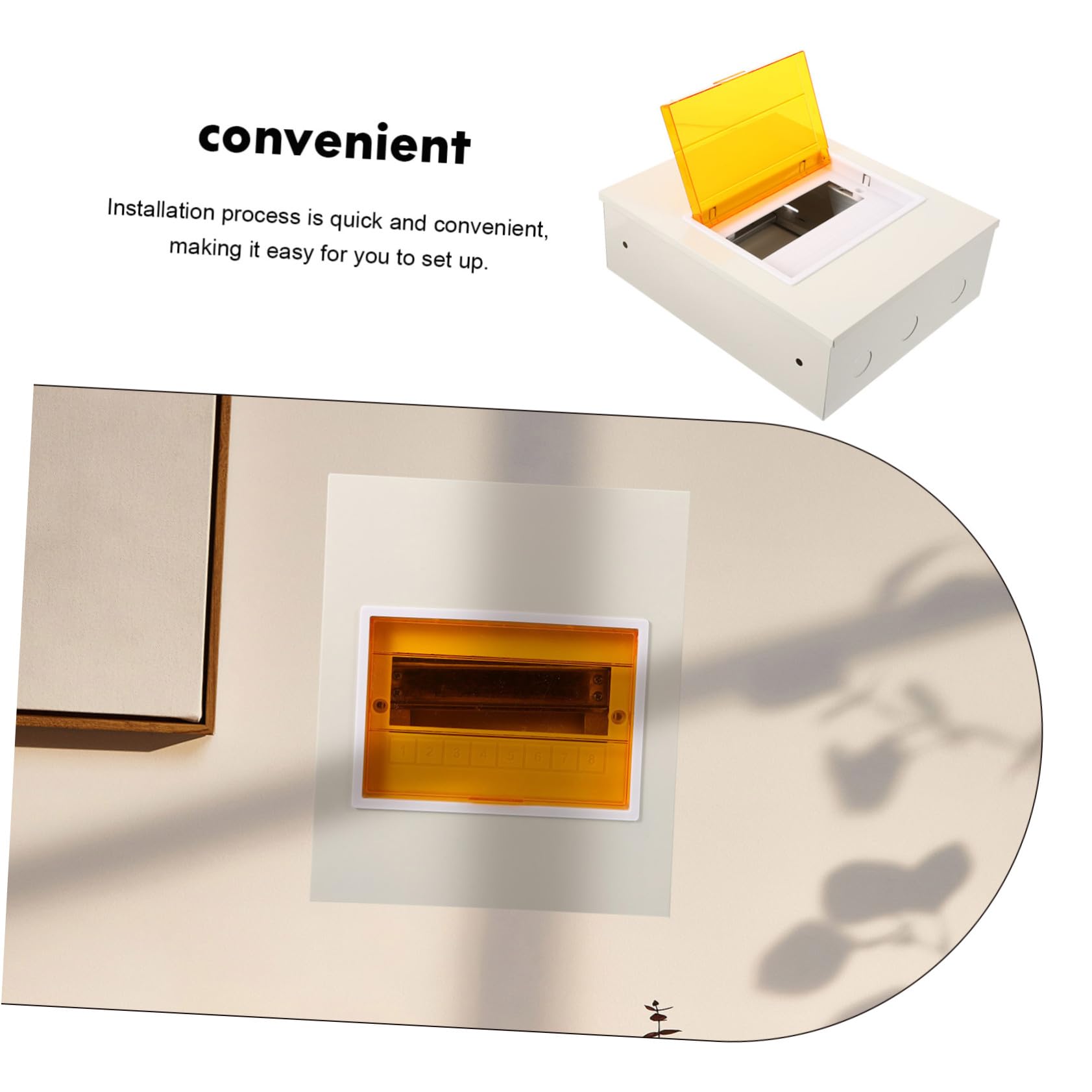 SHINEOFI Coperchio Scatola Elettrica Scatola di Ferro Piccola del Quadro Elettrico Resistente alle Intemperie per Esterni