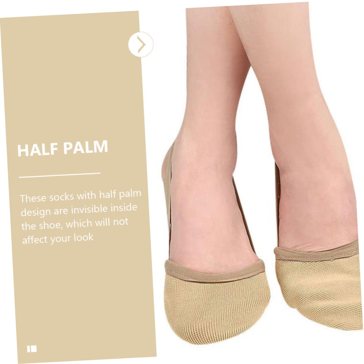 Ipetboom 4 Pairs Toe Protectors for Men Foot Pads for Calluses Dance Paws Sole Protectors Foot Cushion Socks for Women