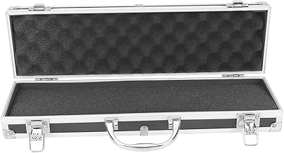 SOESFOUFU Caixa de ferramentas de alumínio ferramentas eletrônicas estojo rígido com peças de espuma caixas de armazenamento caixa de projeto caixa de ferramentas de liga de alumínio caixa de ferramentas multifuncional caixa de ferramentas portátil caixa de ferramentas pequena caixa de ferramentas de metal