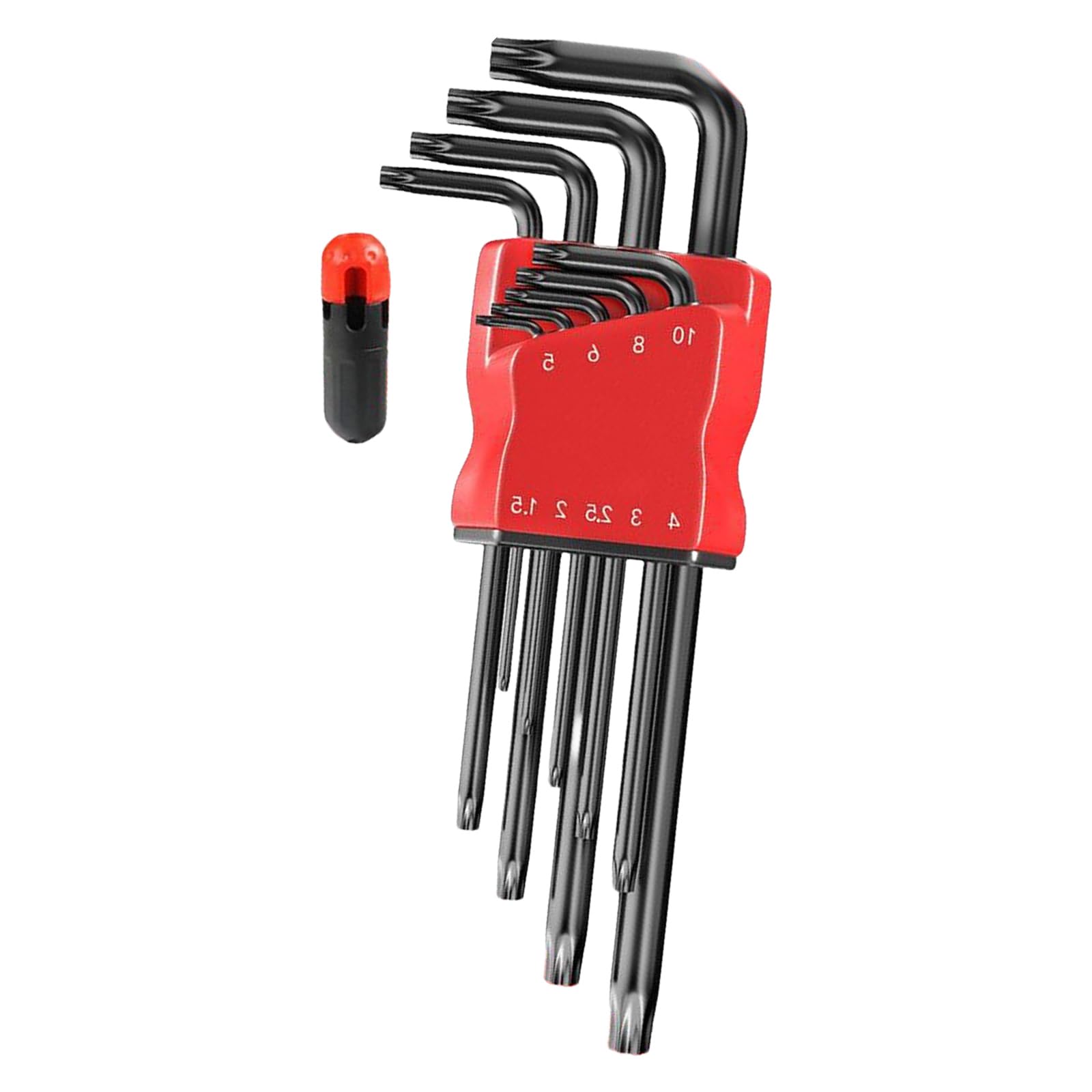 Alloneslife Extended Black Hexag Dutys Anticorrosion Allens Wrench Torxs Star Wrench For Electronics Assembly Furniture Installation Ergonomic Grip Screwdriver Set Torxs Compatible