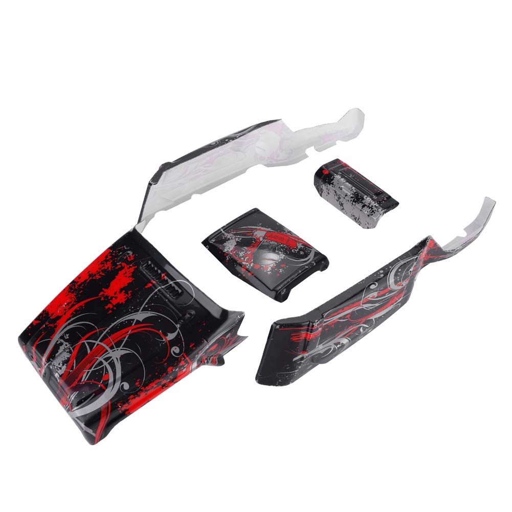 Zdalnie sterowane akcesoria modelowe RC obudowa karoserii do RGT 13660 RC Cross Country Car (czerwona)