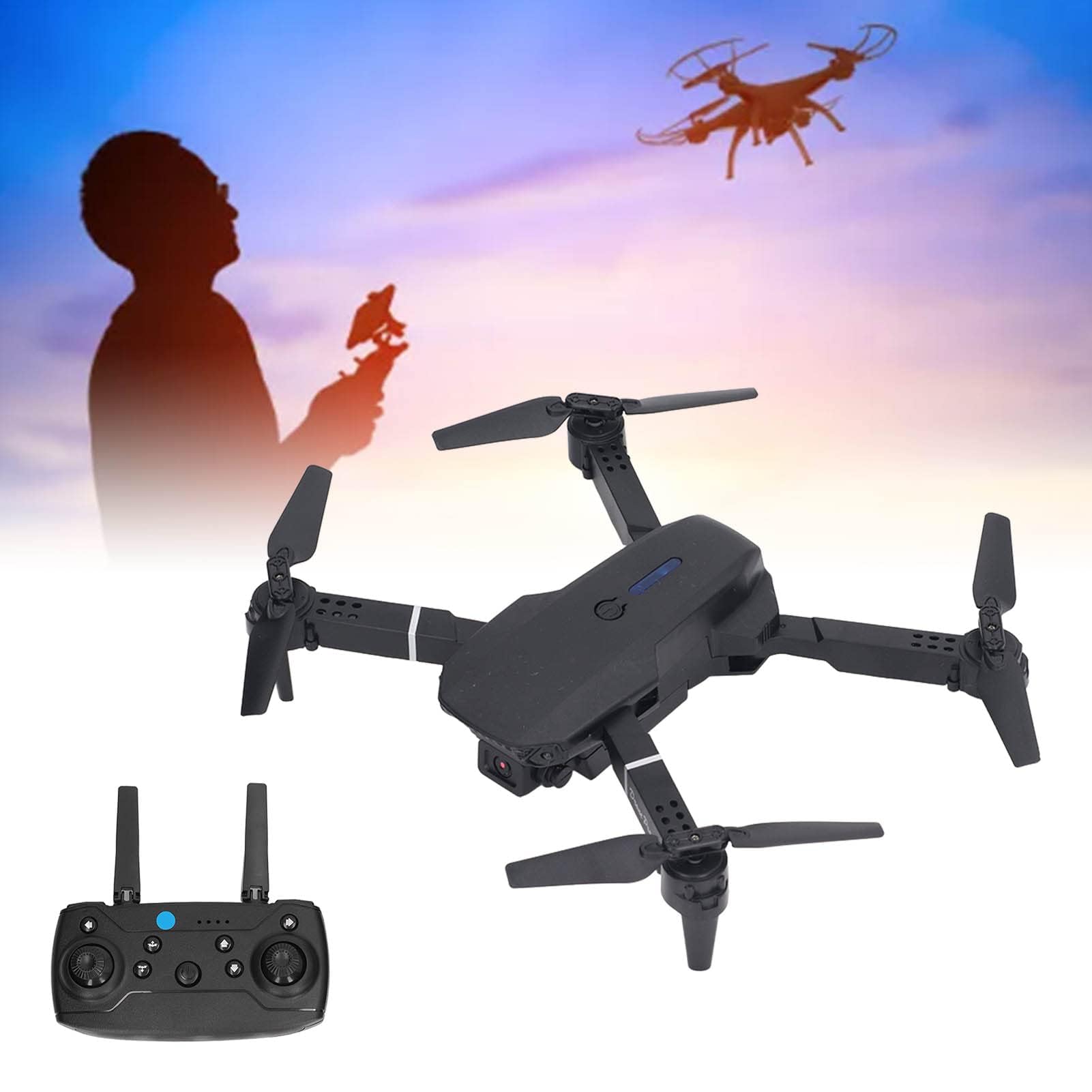 4-osiowy Dron RC z podwójną kamerą 4K HD dla Początkujących Dorosłych, Obracany w 3D Składany Quadcopter FPV RC z Unoszeniem się w Wysokim Położeniu, trajektorią Lotu, Połączeniem