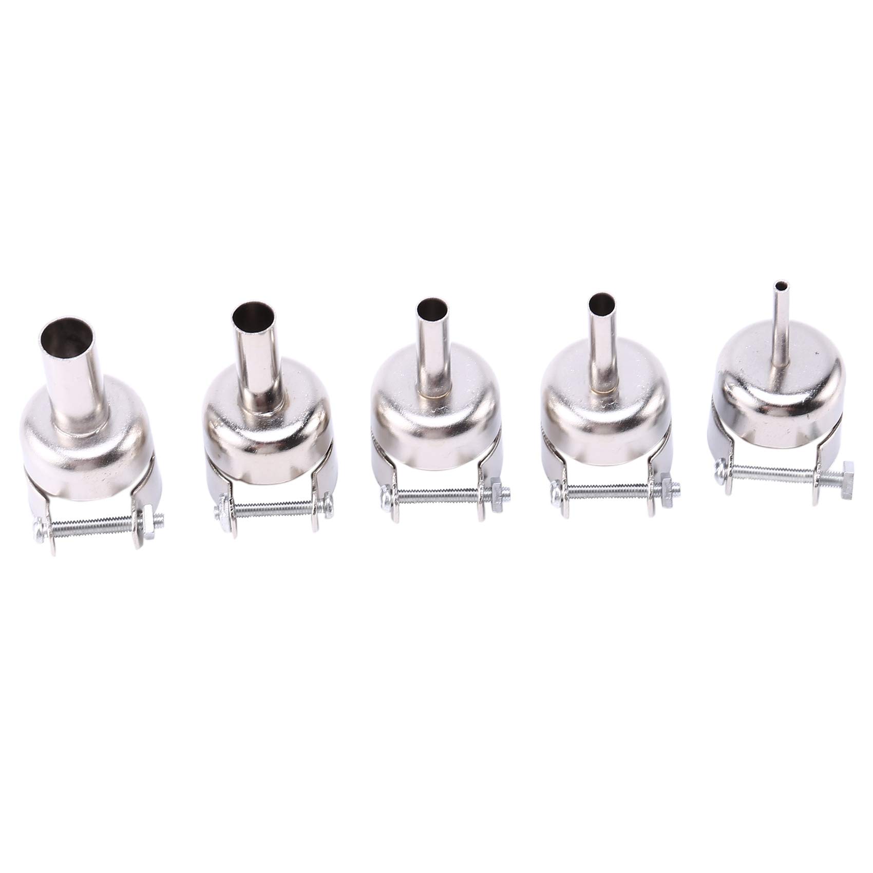 Sankaka 5 Pcs Hot Air- Nozzle Universal For 850 852D 898 858 Soldering Station Attachments