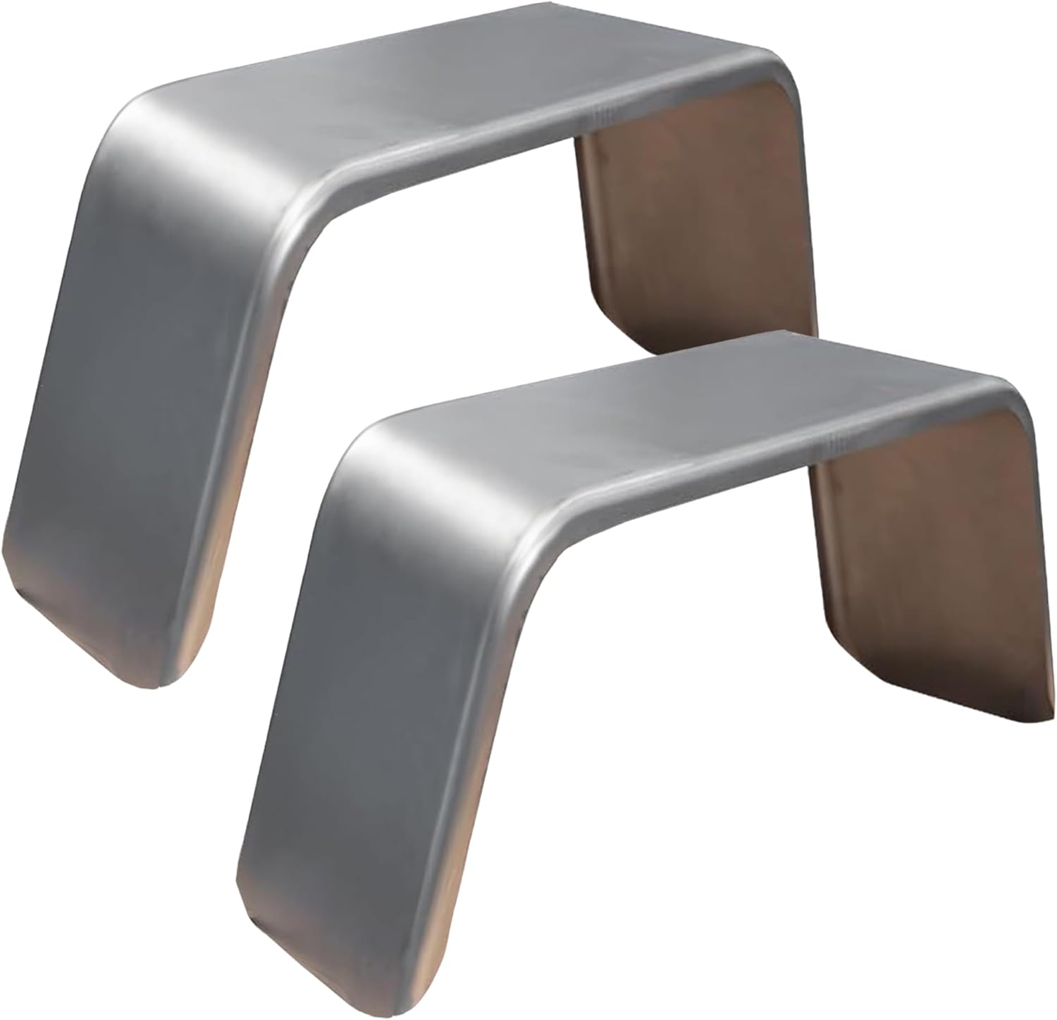 Tie Down | 15" Wheel - Trailer Fenders Single Axle - Smooth Aluminum - Made in USA Trailer Fender - Utility Trailer 36" Long 9" Wide 18" Tall (1 Fender)