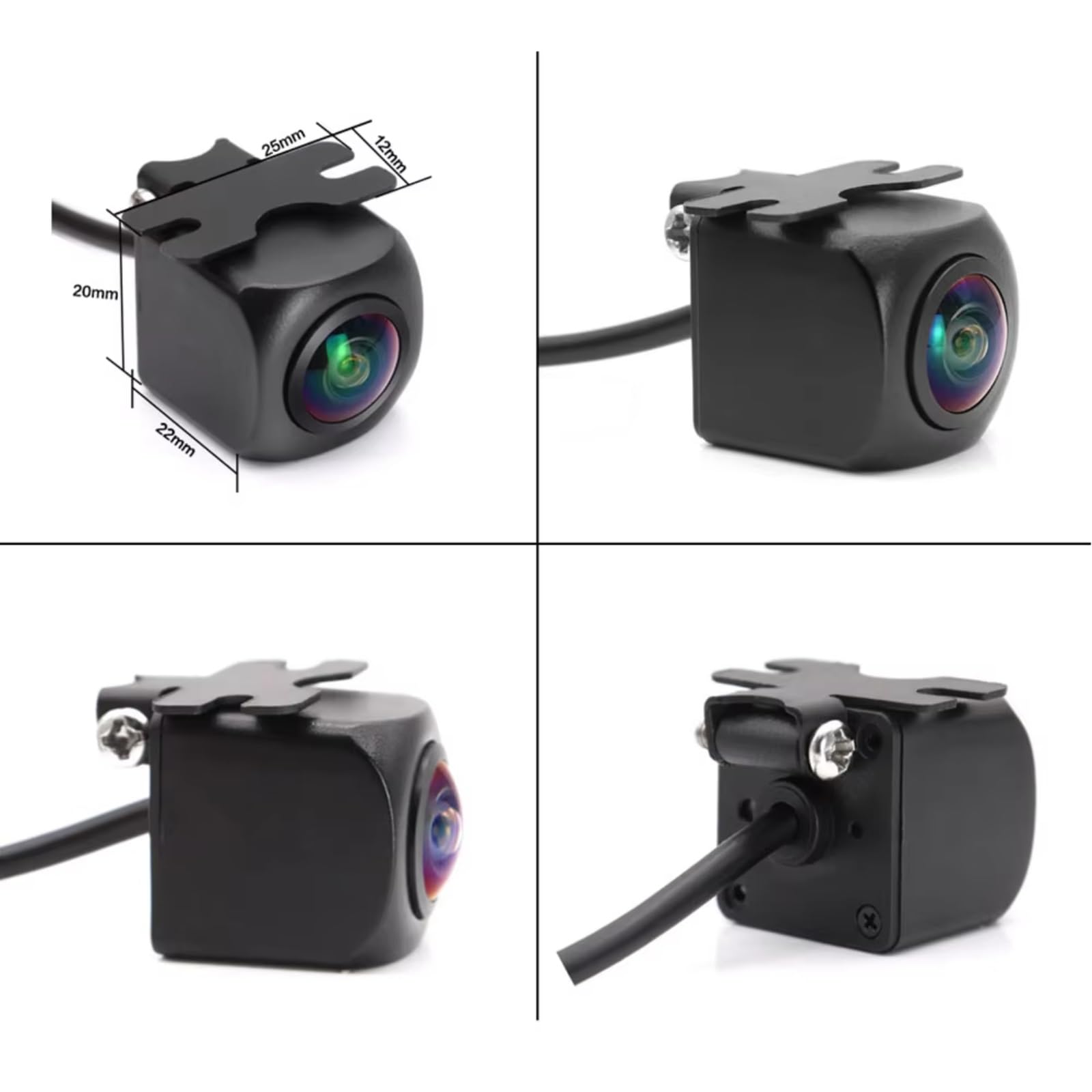 Telecamera Frontale Universale CCD AHD 180 Gradi 1080P Senza Linea Parcheggio Specchietto Retrovisore Auto Telecamera Retromarcia(CVBS AHD 1080P)