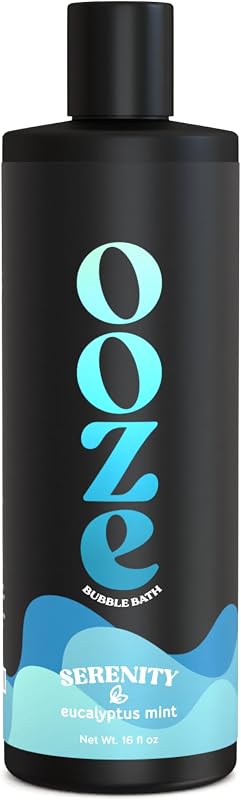 OOZE Eucalyptus Mint Bubble Bath (473ml) - Bubble Bath for Women Relaxing, Clean, Crisp & Refreshing - Self-Care & Wellness - Zero Parabens, Cruelty-Free, Made in The USA
