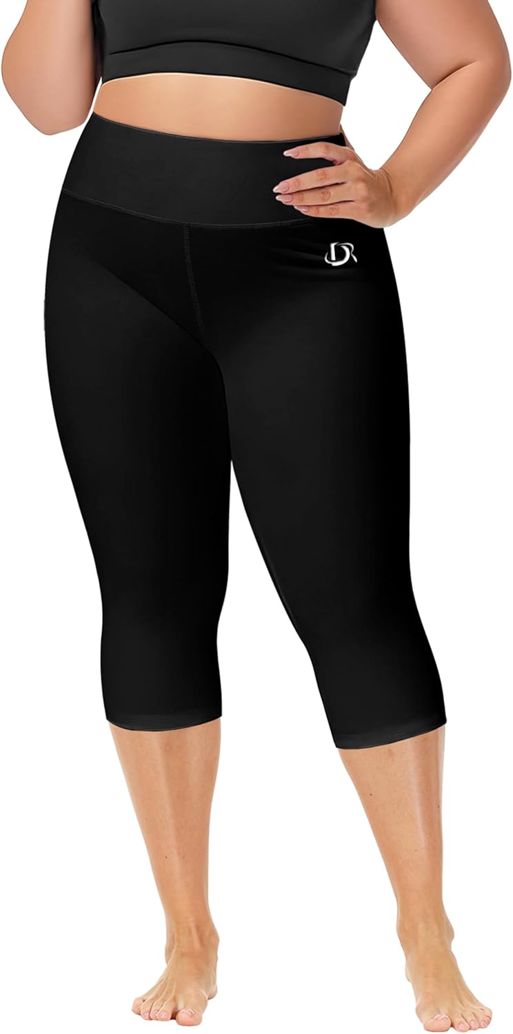 Deerose Swim Pants for Women Swim Capris High Waisted Sun Protection UPF 50+ Long Swimming Leggings Shorts - Image 3