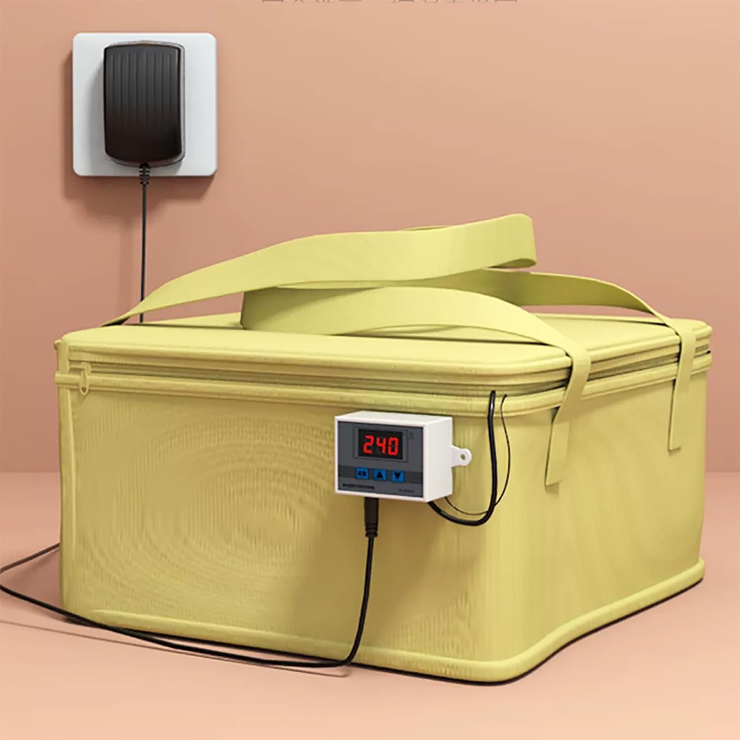 Dough Proofer with Heater - Low-Temperature Heating for Making Bread, Yogurt, Natto and Handmade Soap - Fold Dough Proofing Box, Sourdough Bread Making Tool Kit