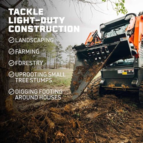 image for Titan Attachments Economy Series Stump Bucket Attachment, Universal Sk