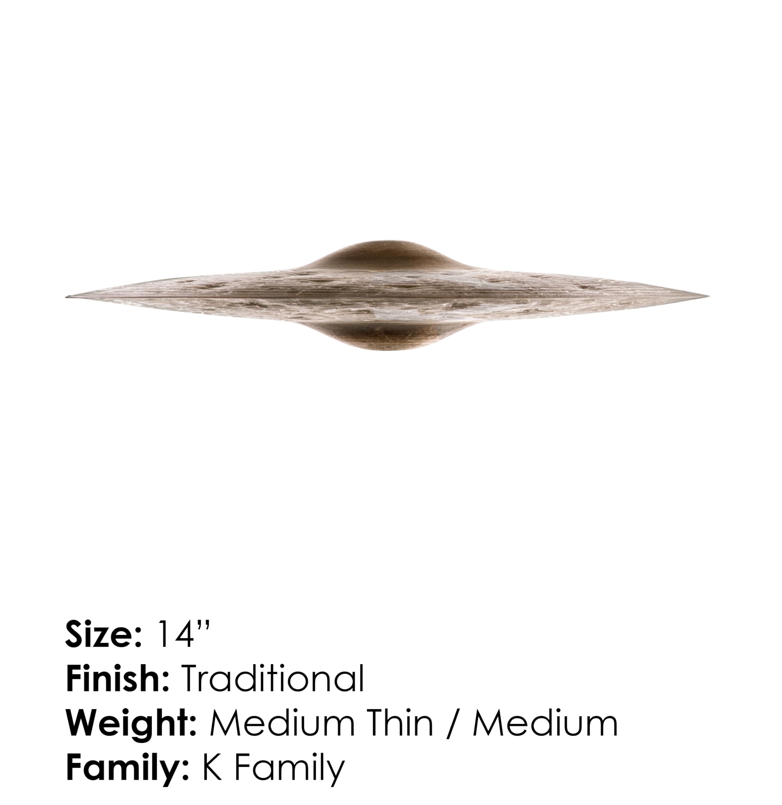 Zildjian K Custom Series - 14" Special Dry Hi-Hat Cymbals - Pair