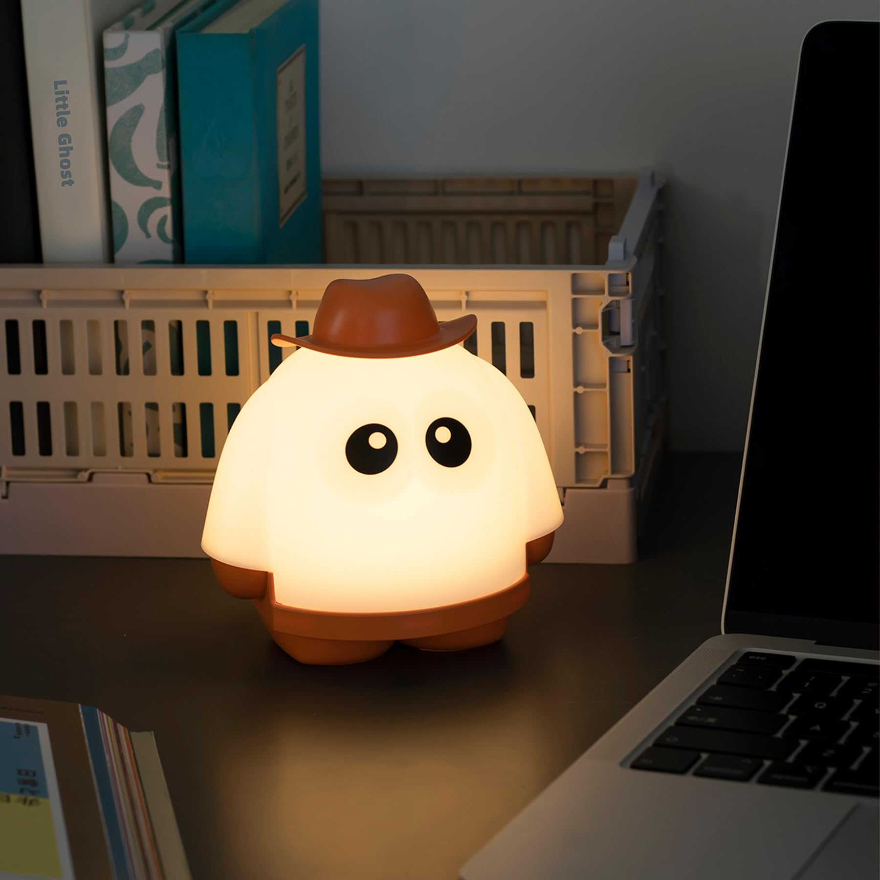 Luce Notturna Bambini A Forma Di Papera - Touch, 3 Livelli Luminosità, Timer 30 Min, Ricaricabile USB