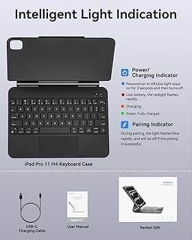 Amazon.com: AUSDOM iPad Pro M4 11 inch Case with Magic