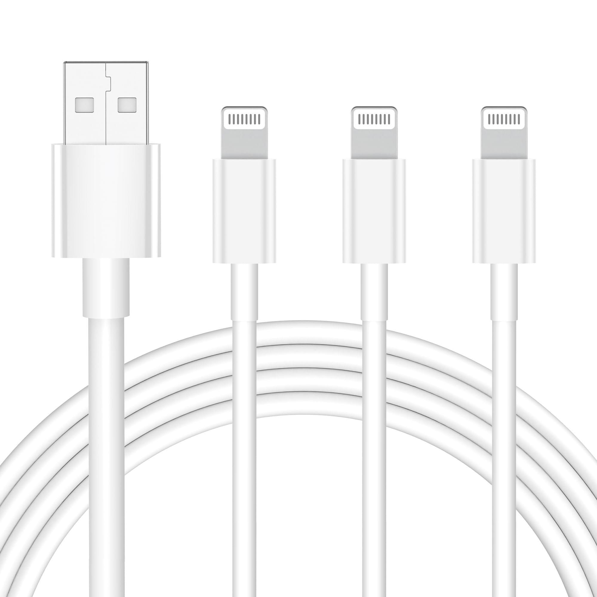 Sponsored Ad – 3Pack for iPhone Charger Cable 1M MFi Certified Lead, A to USB Cable Fast Charging for Apple iPhone 14/13/12/11/11ProMax/X/XS/XR/XS Max/8/7/6/5, for iPad (1M White)