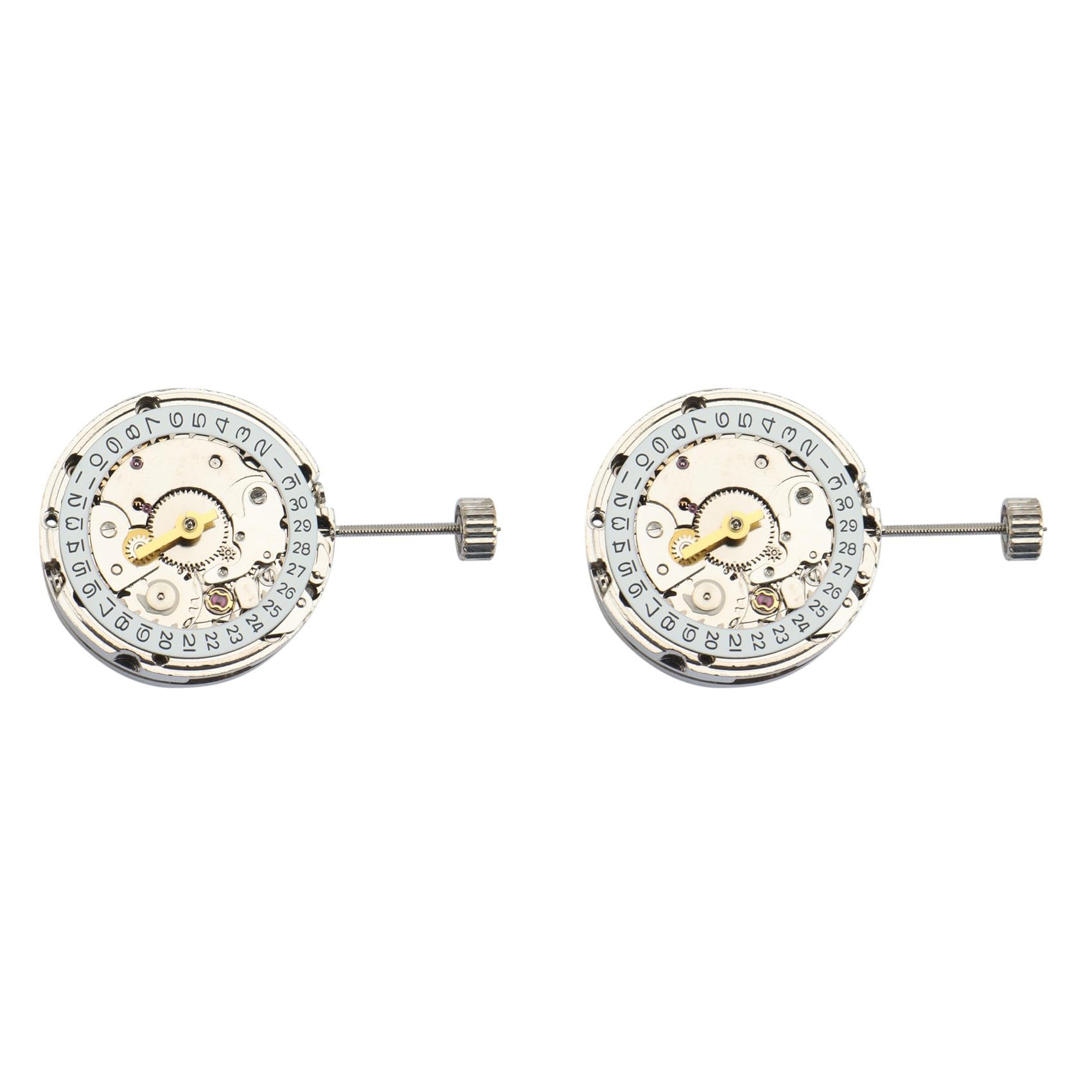 2 x mechaniczny zegarek mechanizm zegarek akcesoria 19,4 mm ST6 damski trzyigłowy pojedynczy kalendarz mechanizm automatyczny