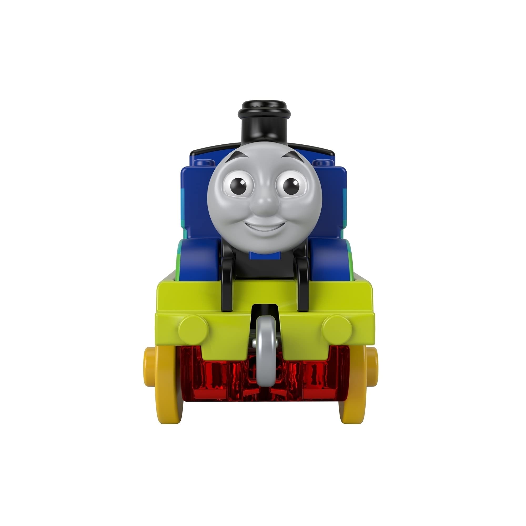Thomas & Friends Fisher-Price GYV69 Rainbow Thomas Push-along silnik pociągu dla dzieci w wieku od 3 lat, czerwony, 4,5 cm x 3 cm x 8 cm