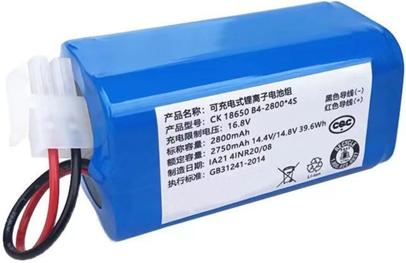 14.8 Volt Vacuum Cleaner Battery 14.8V 2800mAh 3400mAh Lithium Sweeper DG801/ CEN550/ CEN553 Cleaner Battery Replacement,14.8v 3400mah