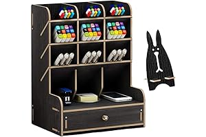 Black Friday Deals: Marbrasse Wooden Desk Organizer - The Perfect Home Office Solution