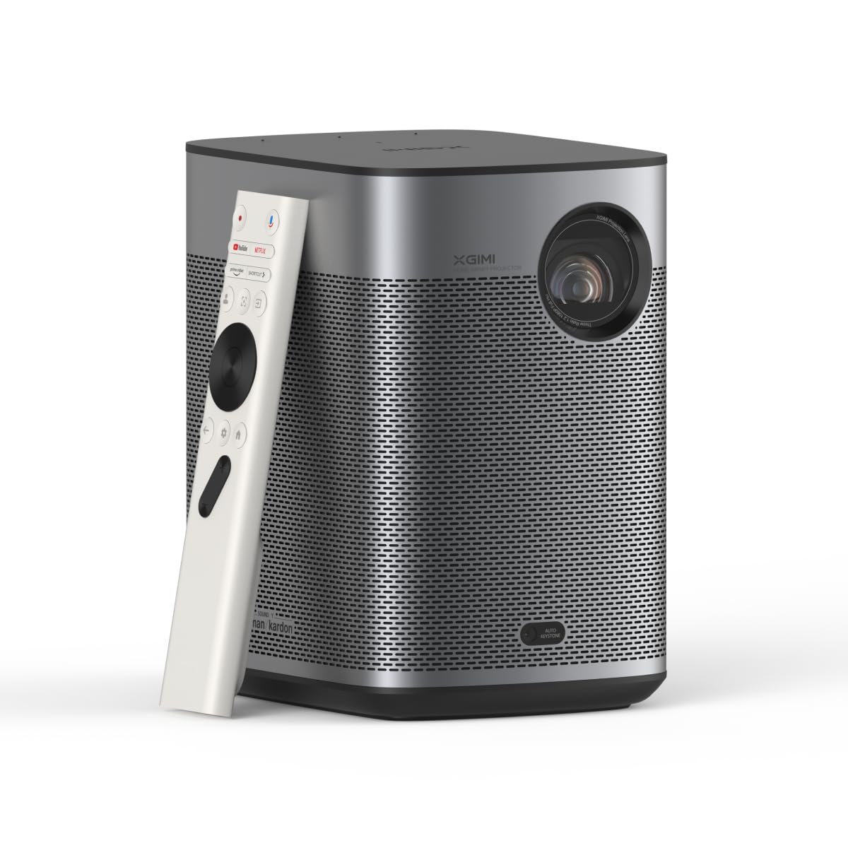 Halo+ GTV 1080P Portable Projector, Google TV with Licensed Netflix, 700 ISO Lumens, 2 x 5W Harman Kardon, Auto Focus, ISA, Wi-Fi, 200” Screen, Built-in Battery with 2.5 Hours Playtime